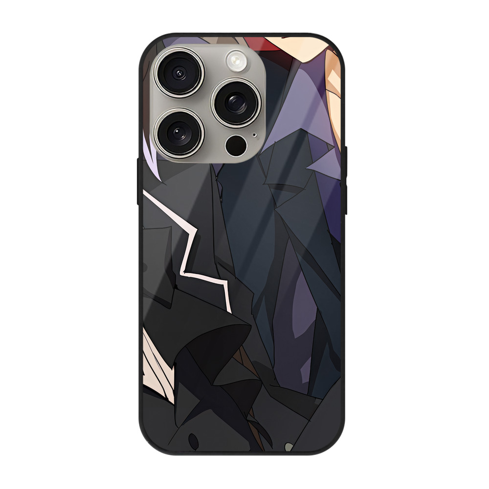 （画像用） 文豪ストレイドッグス Bungo Stray Dogs 【iPhone15Pro対応】スマホケース 耐衝撃＆黄変防止 背面ガラス