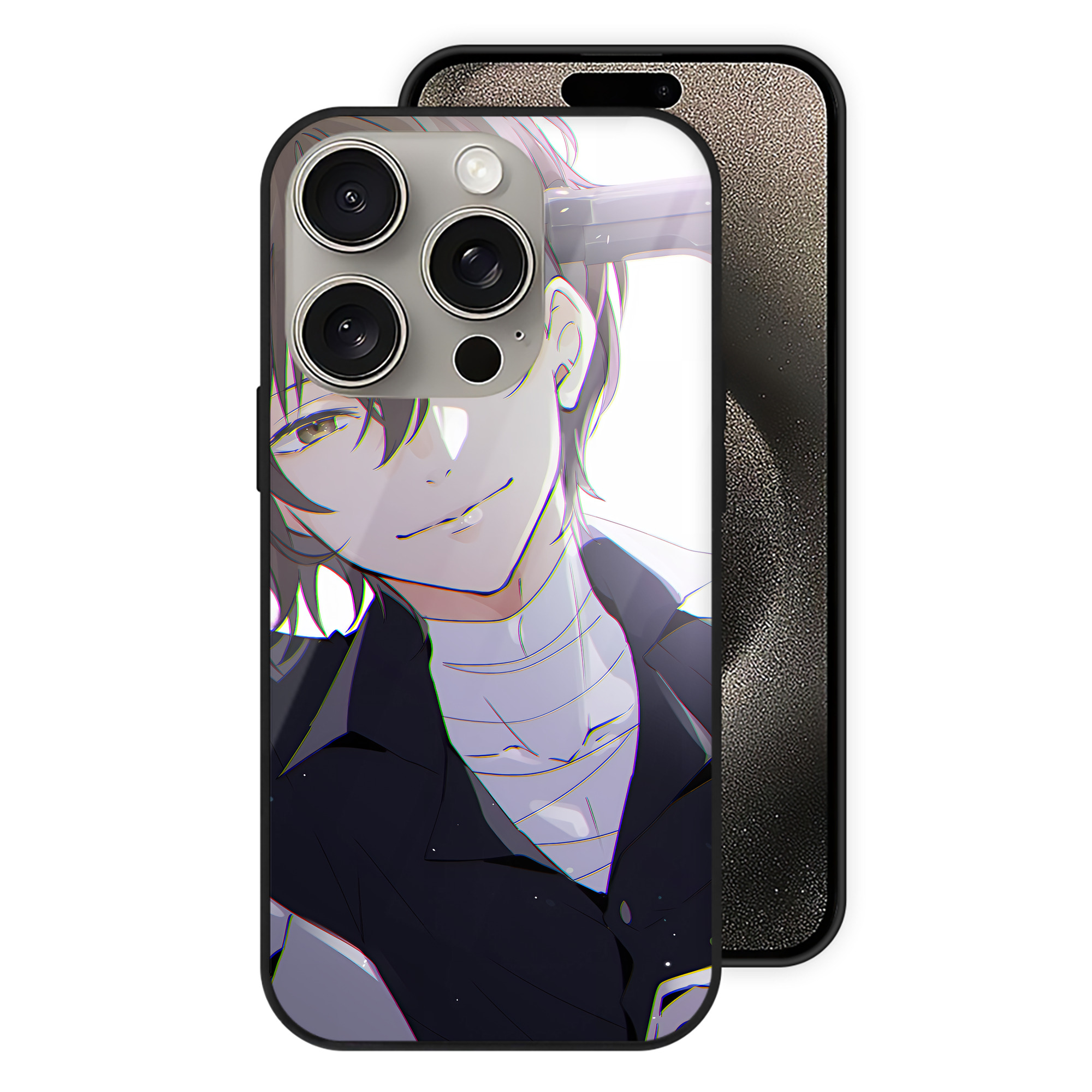 （画像用） 文豪ストレイドッグス Bungo Stray Dogs 【iPhone15Pro対応】スマホケース 耐衝撃＆黄変防止 背面ガラス