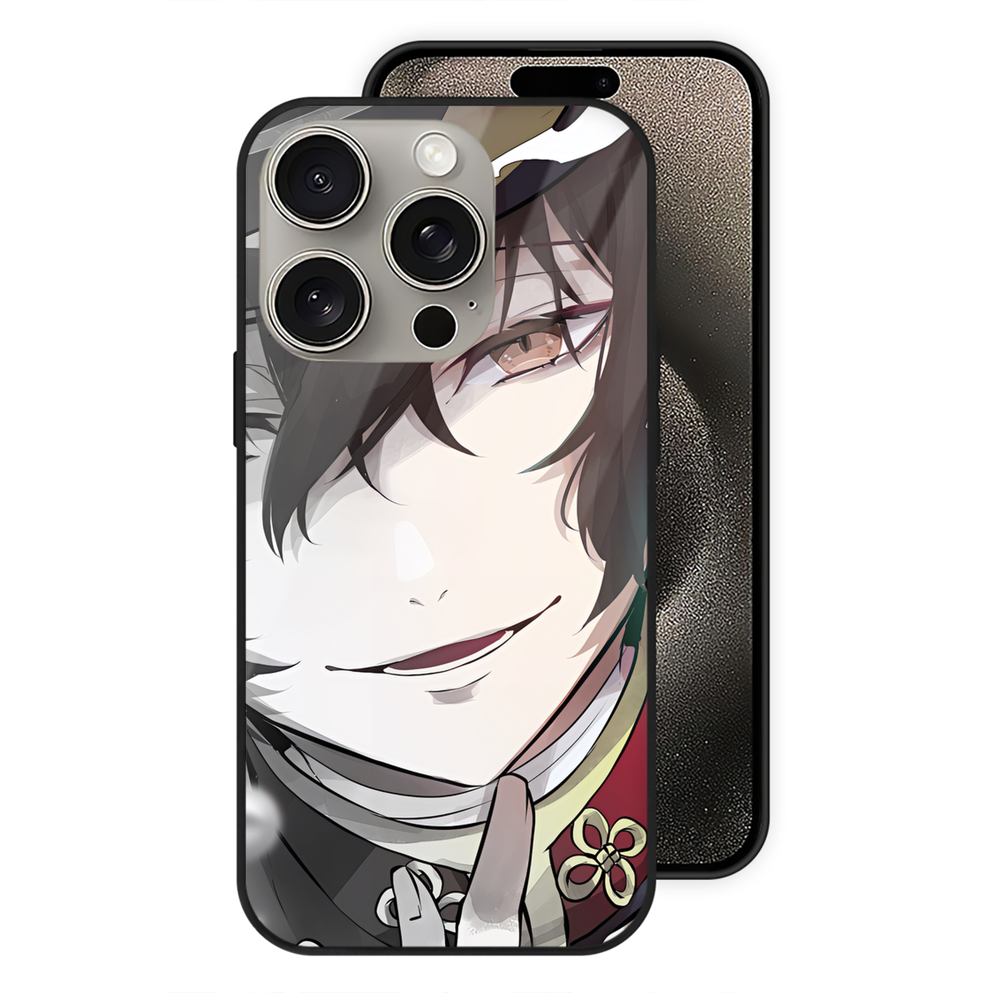 （画像用） 文豪ストレイドッグス Bungo Stray Dogs 【iPhone15Pro対応】スマホケース 耐衝撃＆黄変防止 背面ガラス