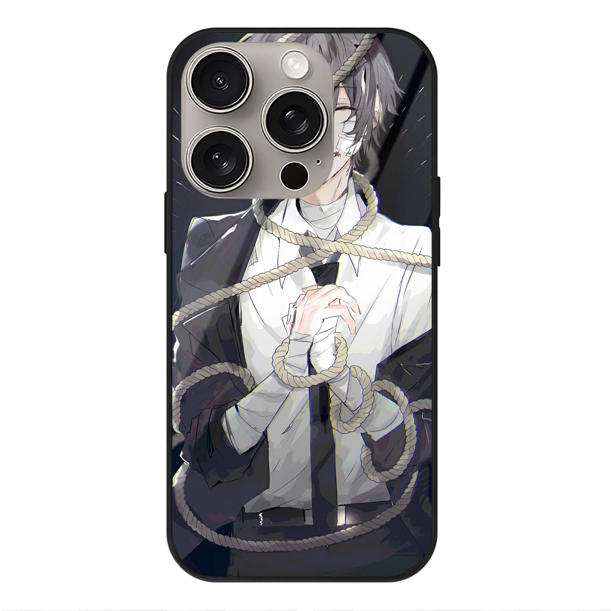 （画像用） 文豪ストレイドッグス Bungo Stray Dogs 【iPhone15Pro対応】スマホケース 耐衝撃＆黄変防止 背面ガラス