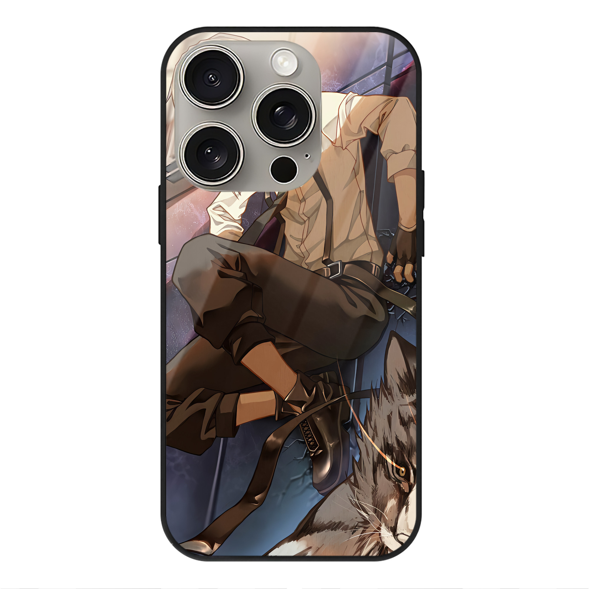 （画像用） 文豪ストレイドッグス Bungo Stray Dogs 【iPhone15Pro対応】スマホケース 耐衝撃＆黄変防止 背面ガラス