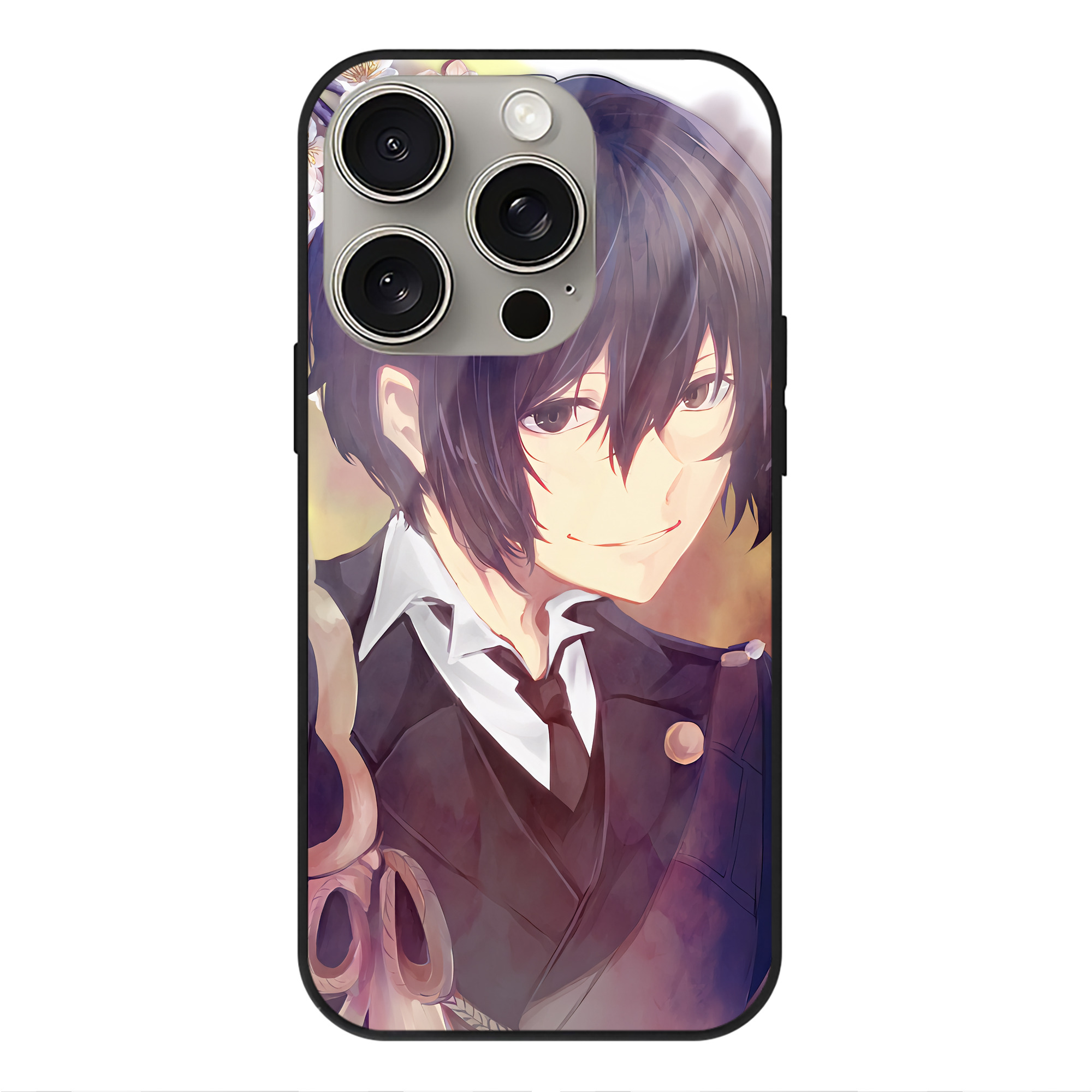（画像用） 文豪ストレイドッグス Bungo Stray Dogs 【iPhone15Pro対応】スマホケース 耐衝撃＆黄変防止 背面ガラス