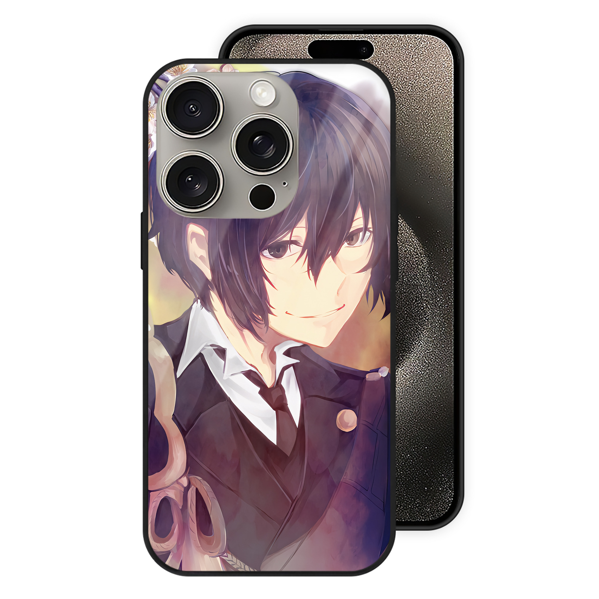 （画像用） 文豪ストレイドッグス Bungo Stray Dogs 【iPhone15Pro対応】スマホケース 耐衝撃＆黄変防止 背面ガラス