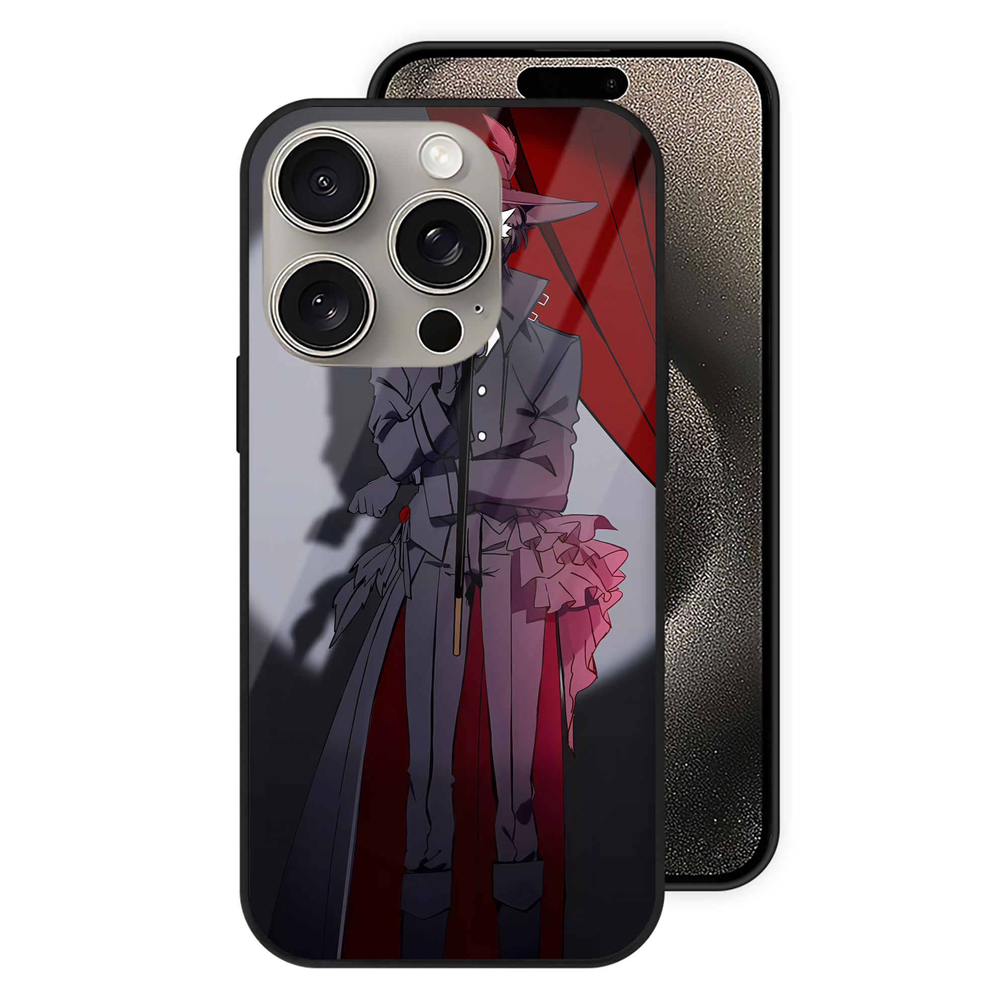 （画像用） 文豪ストレイドッグス Bungo Stray Dogs 【iPhone15Pro対応】スマホケース 耐衝撃＆黄変防止 背面ガラス