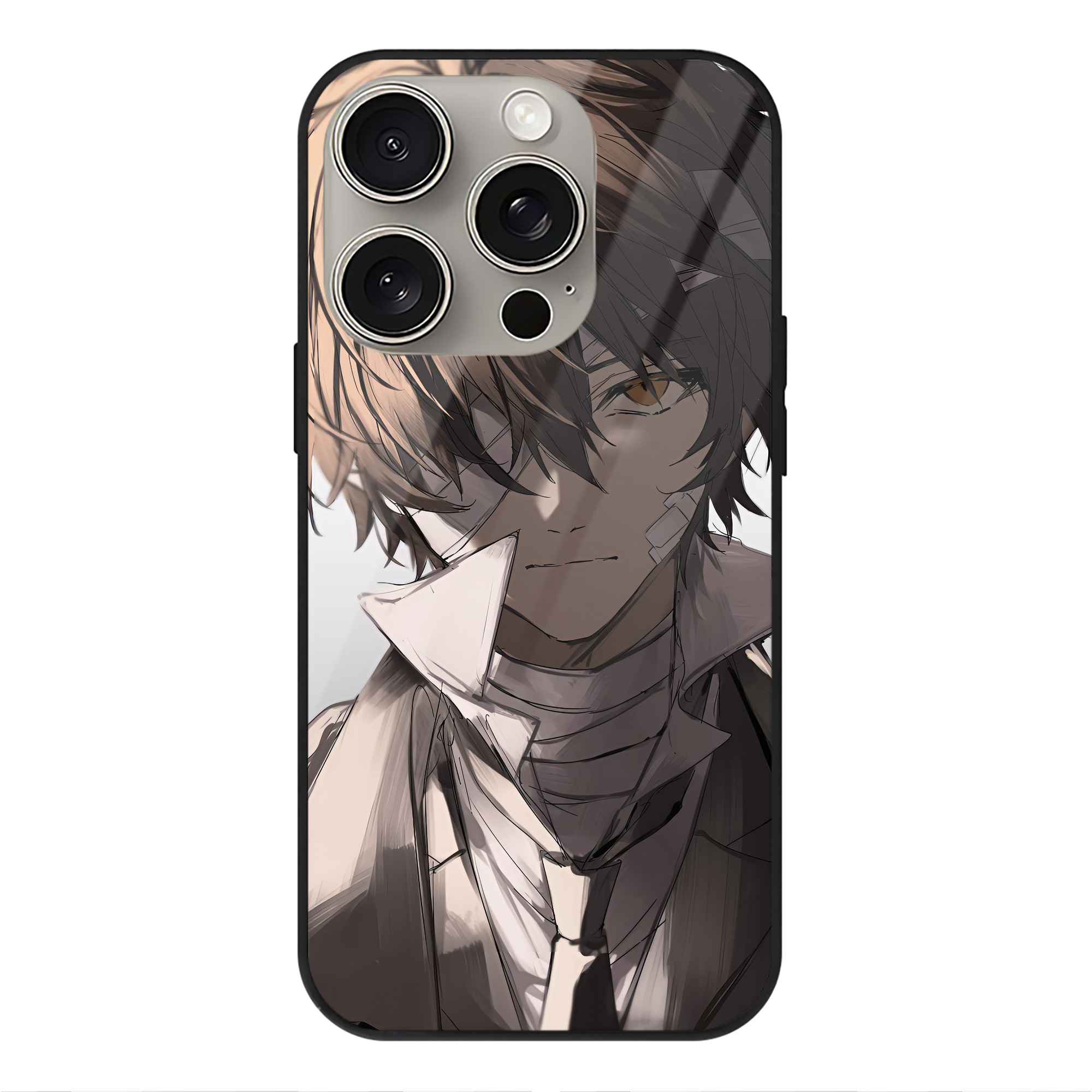 （画像用） 文豪ストレイドッグス Bungo Stray Dogs 【iPhone15Pro対応】スマホケース 耐衝撃＆黄変防止 背面ガラス