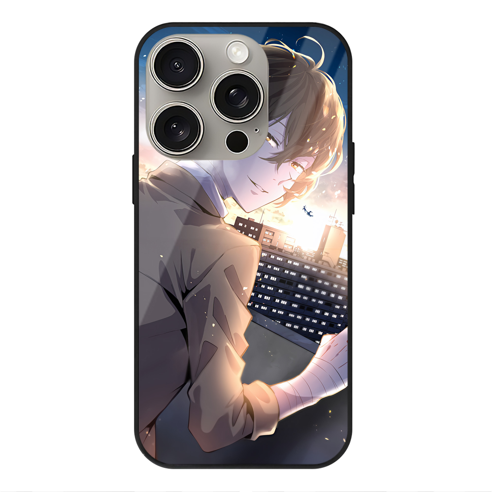 （画像用） 文豪ストレイドッグス Bungo Stray Dogs 【iPhone15Pro対応】スマホケース 耐衝撃＆黄変防止 背面ガラス