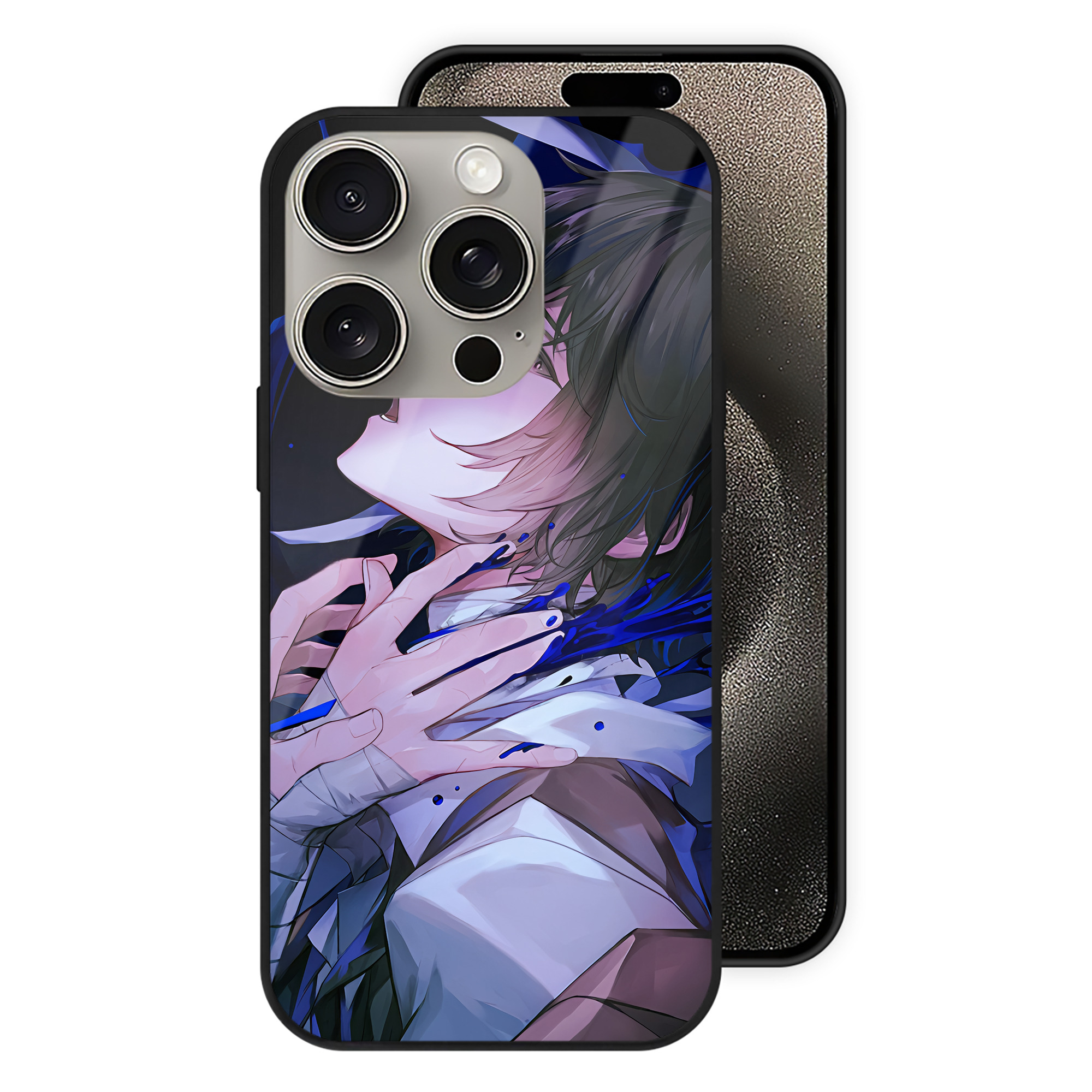 （画像用） 文豪ストレイドッグス Bungo Stray Dogs 【iPhone15Pro対応】スマホケース 耐衝撃＆黄変防止 背面ガラス
