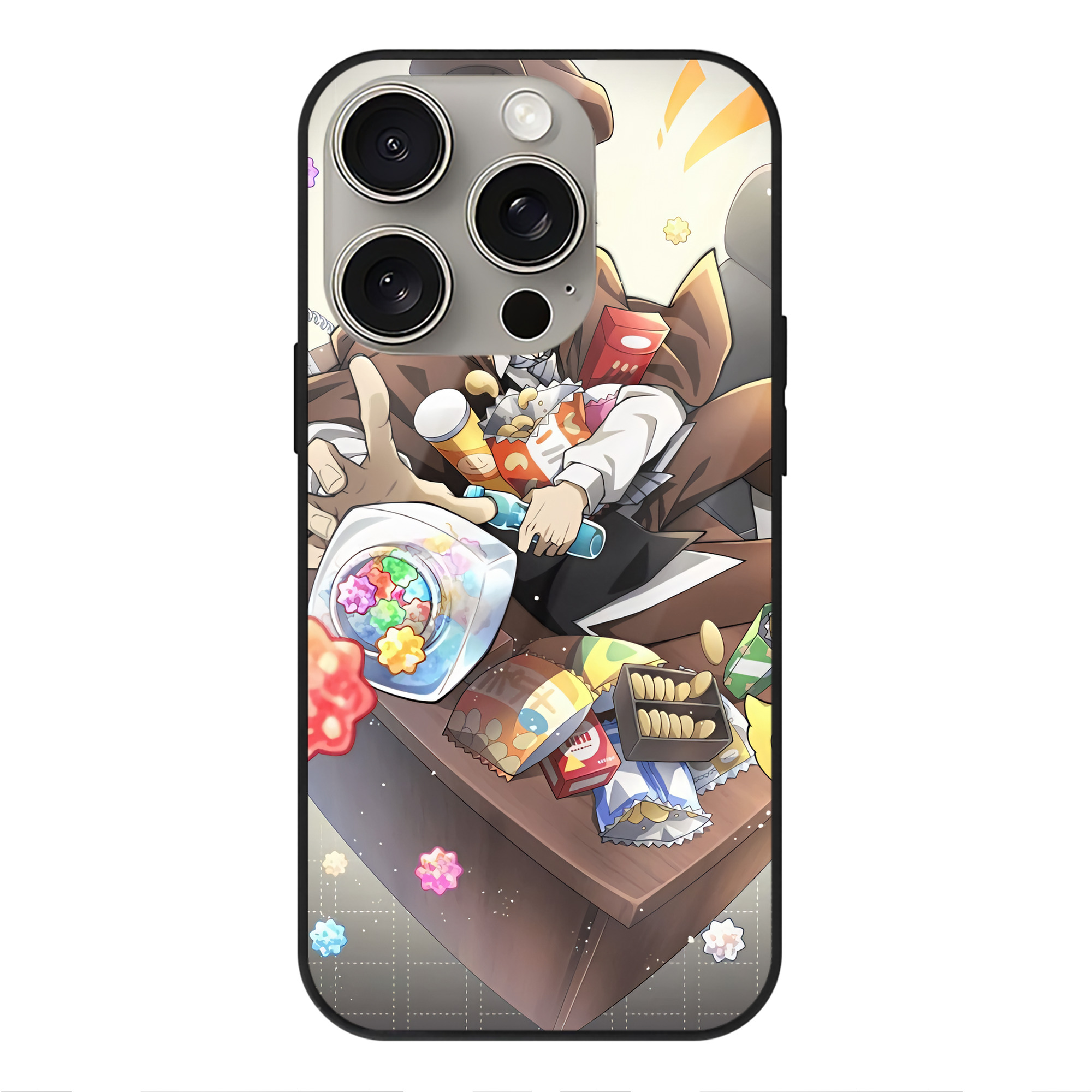 （画像用） 文豪ストレイドッグス Bungo Stray Dogs 【iPhone15Pro対応】スマホケース 耐衝撃＆黄変防止 背面ガラス