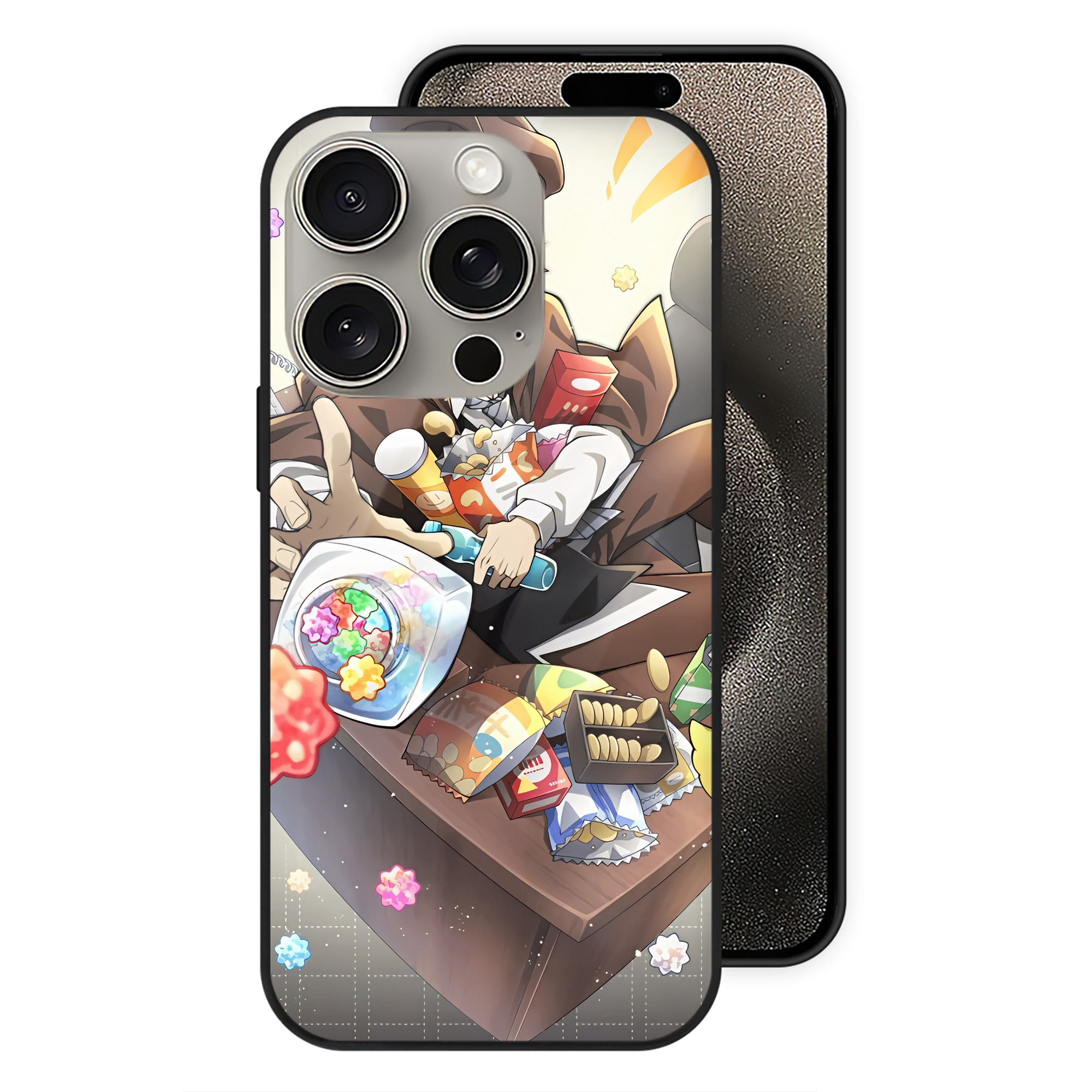 （画像用） 文豪ストレイドッグス Bungo Stray Dogs 【iPhone15Pro対応】スマホケース 耐衝撃＆黄変防止 背面ガラス