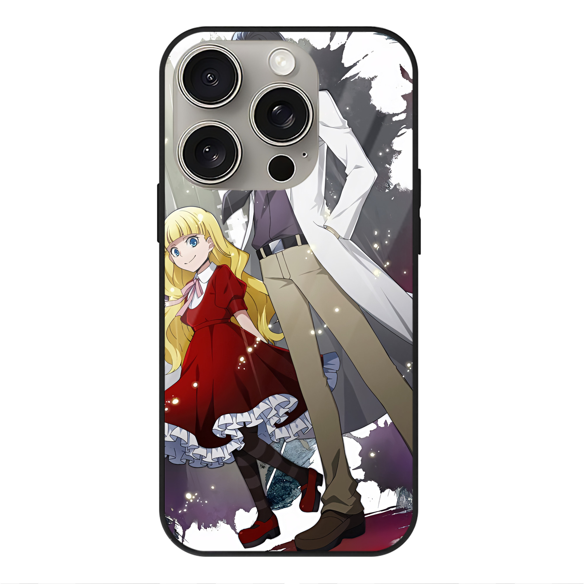 （画像用） 文豪ストレイドッグス Bungo Stray Dogs 【iPhone15Pro対応】スマホケース 耐衝撃＆黄変防止 背面ガラス