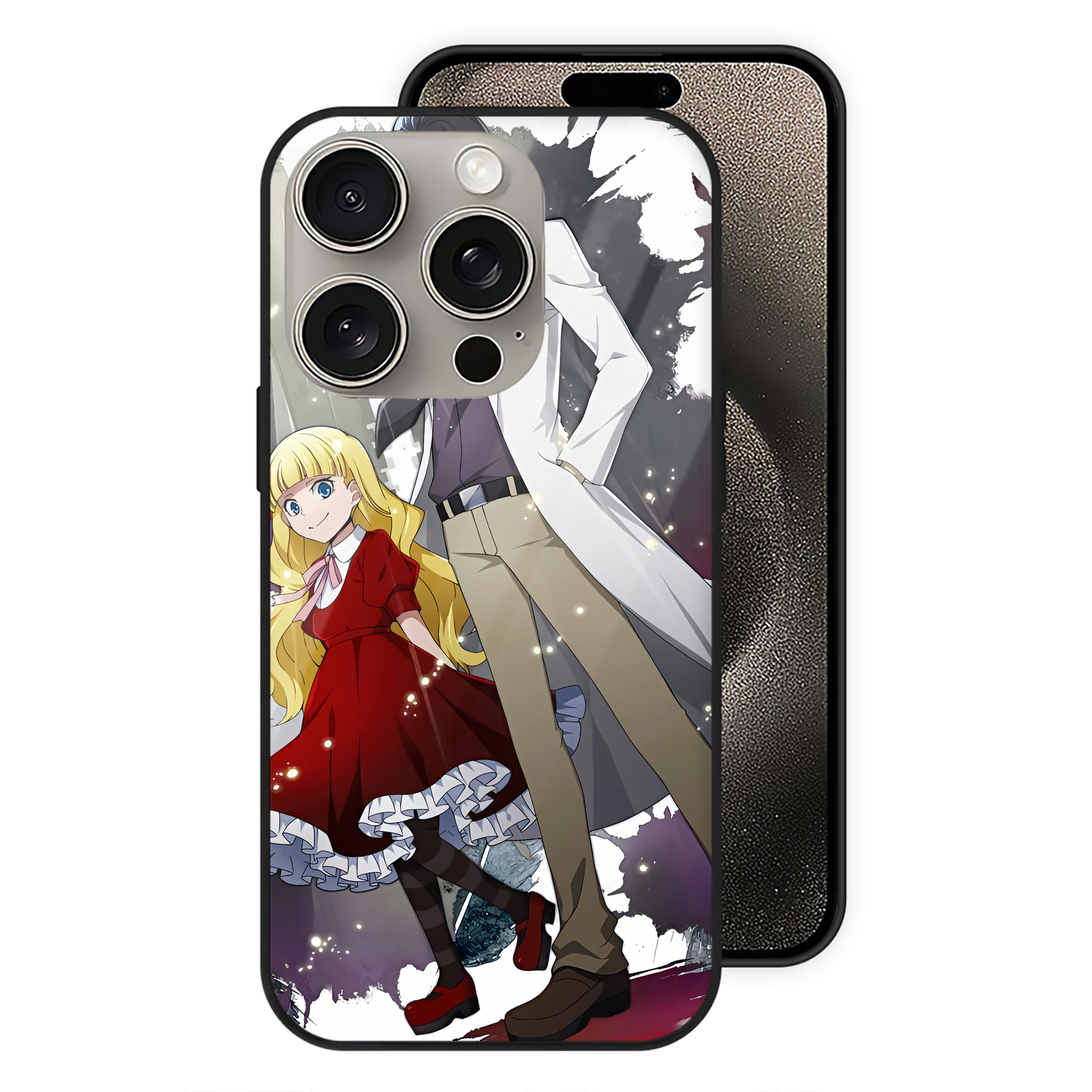 （画像用） 文豪ストレイドッグス Bungo Stray Dogs 【iPhone15Pro対応】スマホケース 耐衝撃＆黄変防止 背面ガラス
