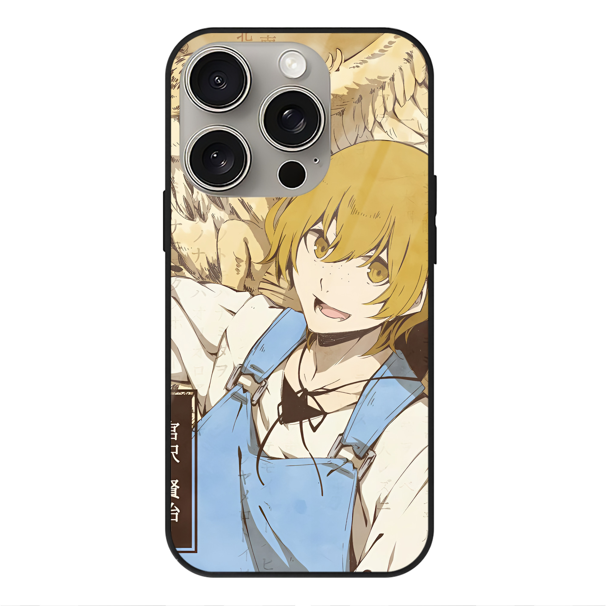 （画像用） 文豪ストレイドッグス Bungo Stray Dogs 【iPhone15Pro対応】スマホケース 耐衝撃＆黄変防止 背面ガラス