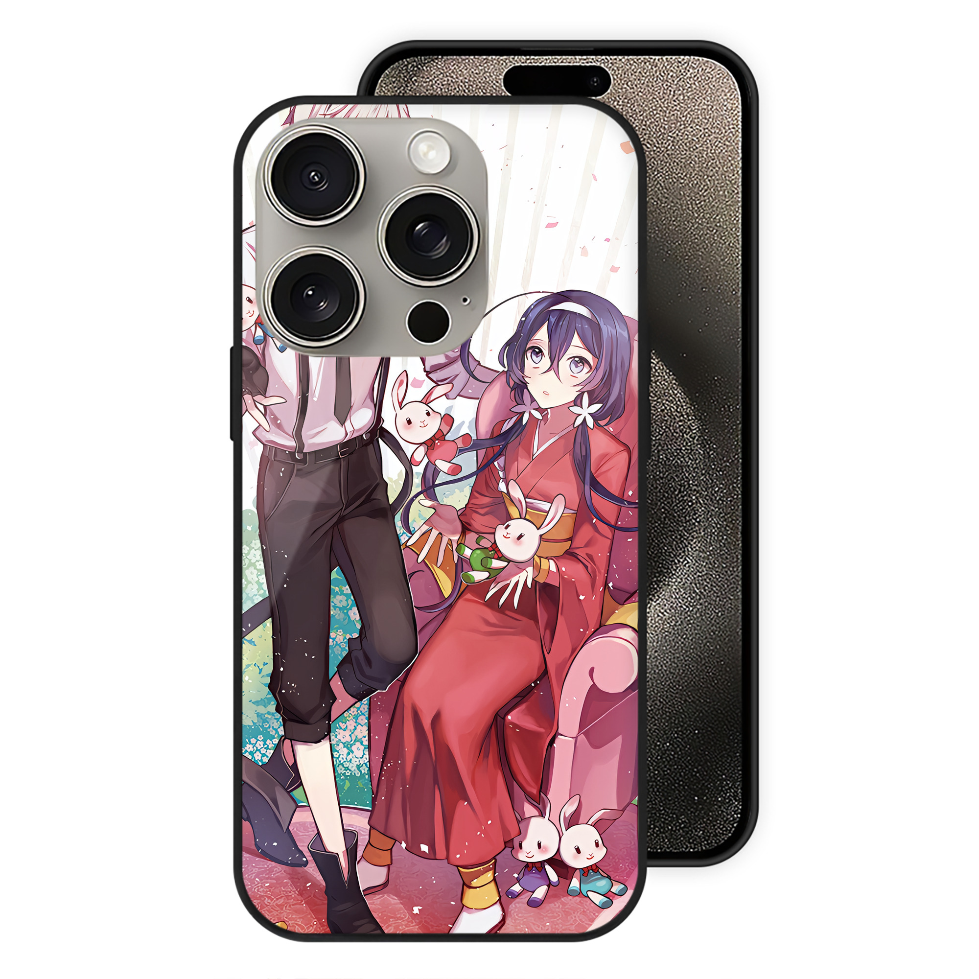 （画像用） 文豪ストレイドッグス Bungo Stray Dogs 【iPhone15Pro対応】スマホケース 耐衝撃＆黄変防止 背面ガラス