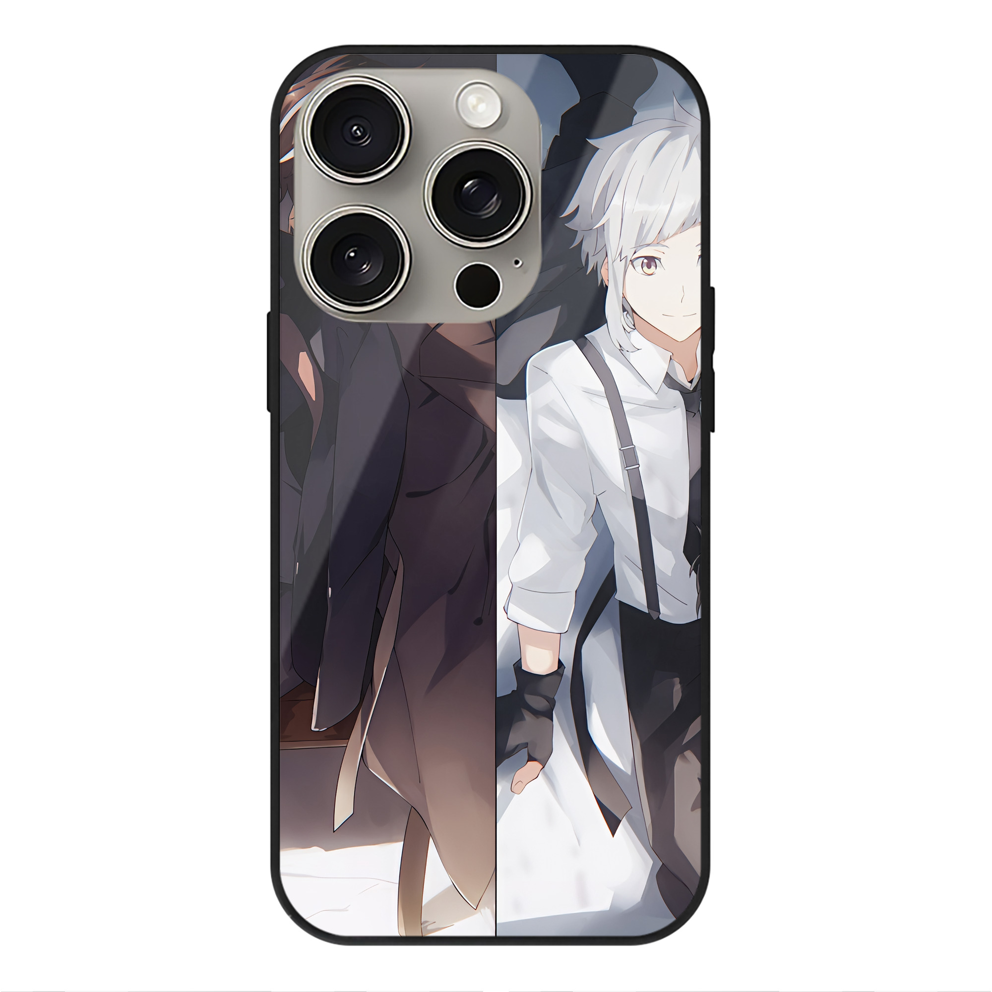 （画像用） 文豪ストレイドッグス Bungo Stray Dogs 【iPhone15Pro対応】スマホケース 耐衝撃＆黄変防止 背面ガラス