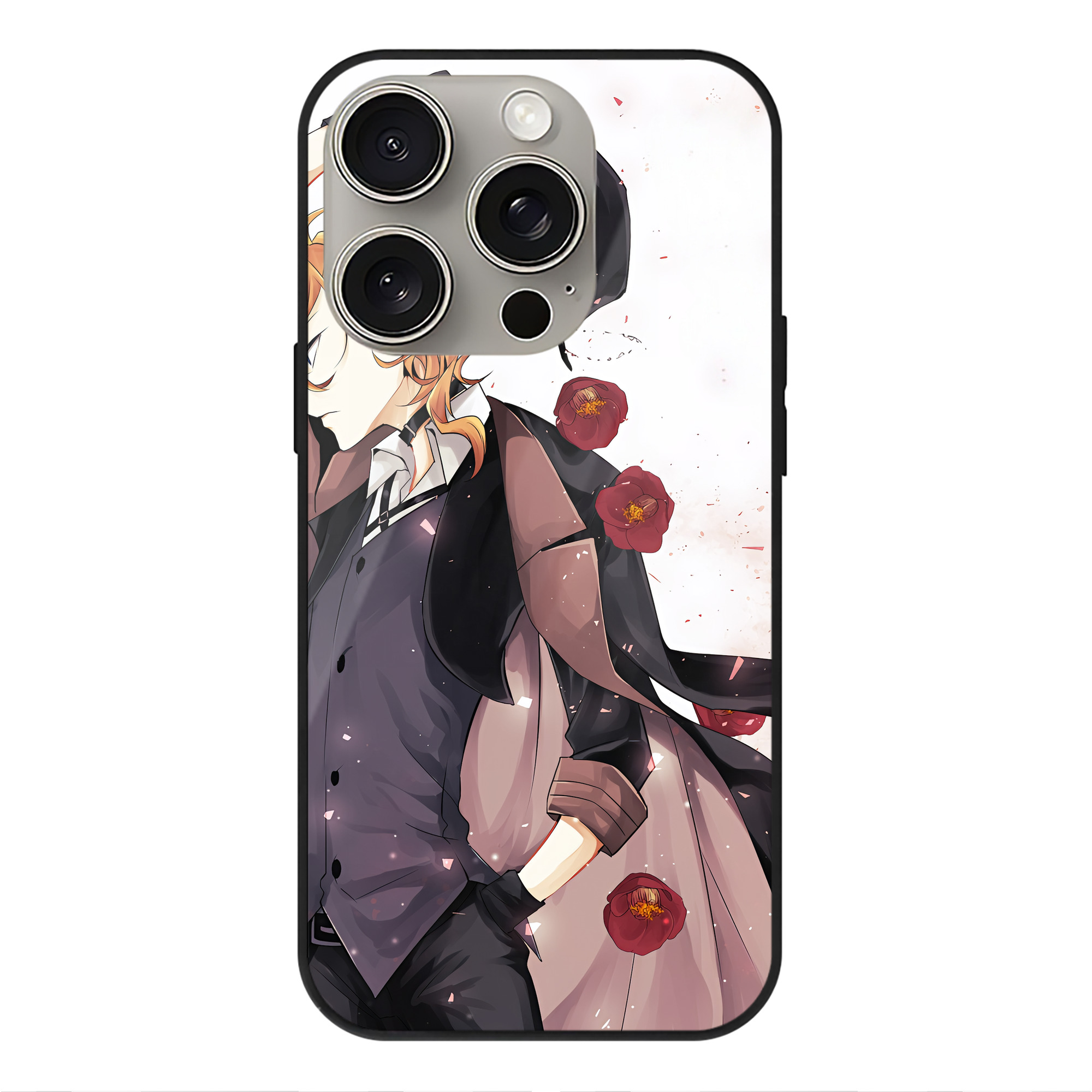 （画像用） 文豪ストレイドッグス Bungo Stray Dogs 【iPhone15Pro対応】スマホケース 耐衝撃＆黄変防止 背面ガラス