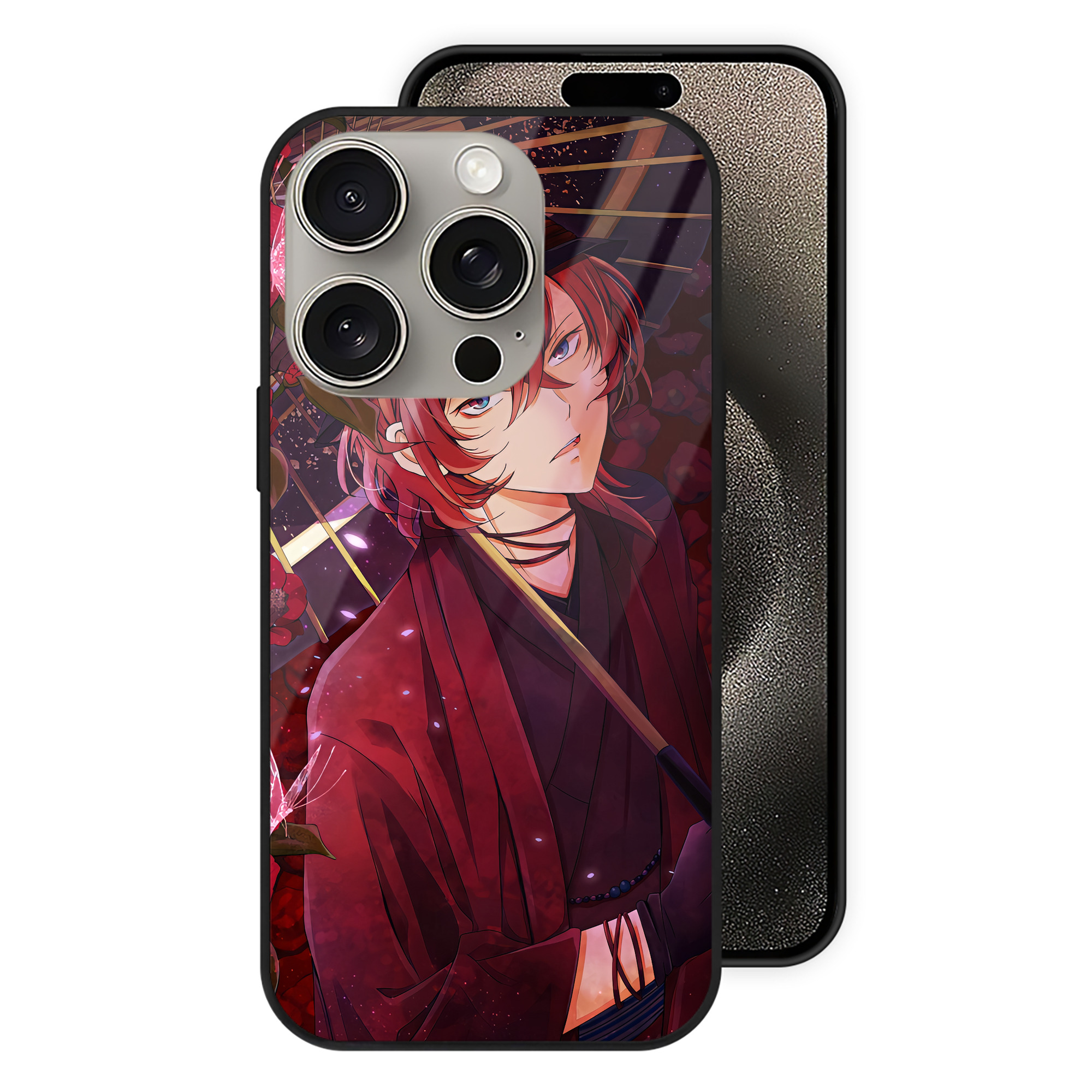 （画像用） 文豪ストレイドッグス Bungo Stray Dogs 【iPhone15Pro対応】スマホケース 耐衝撃＆黄変防止 背面ガラス