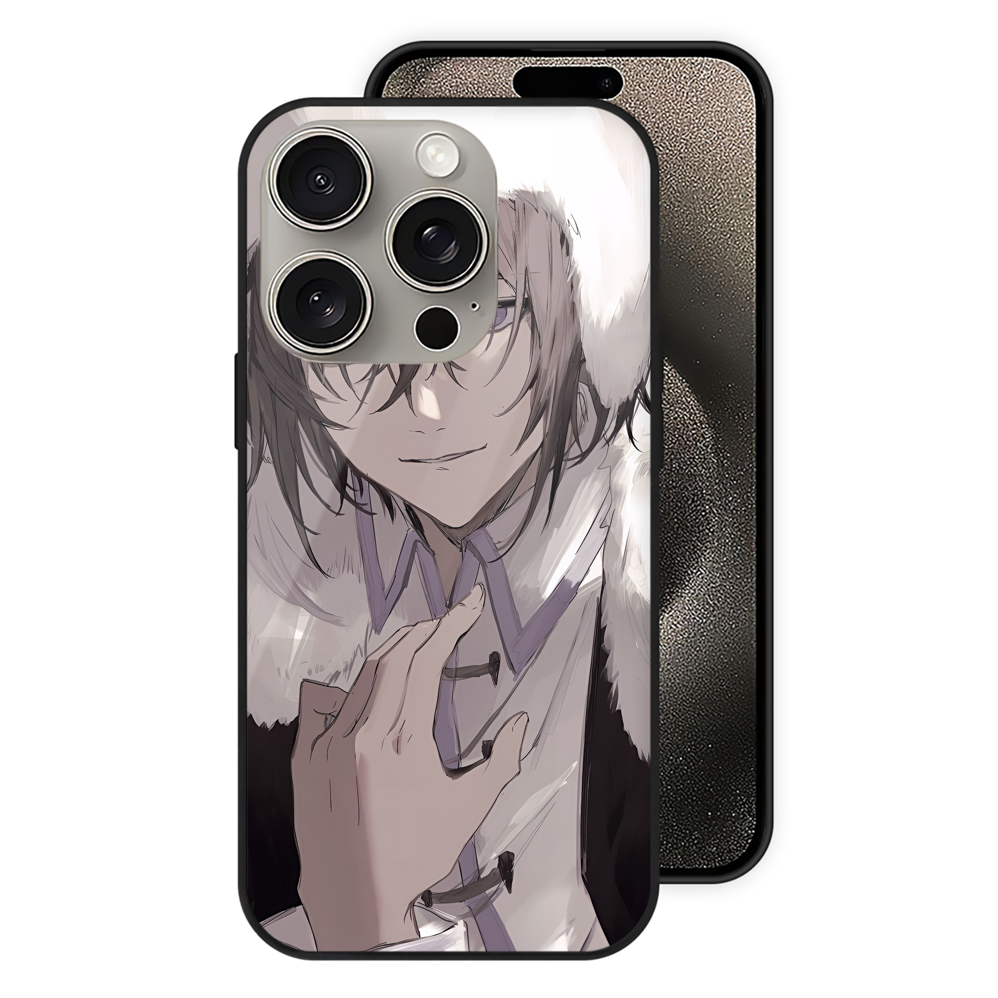 （画像用） 文豪ストレイドッグス Bungo Stray Dogs 【iPhone15Pro対応】スマホケース 耐衝撃＆黄変防止 背面ガラス