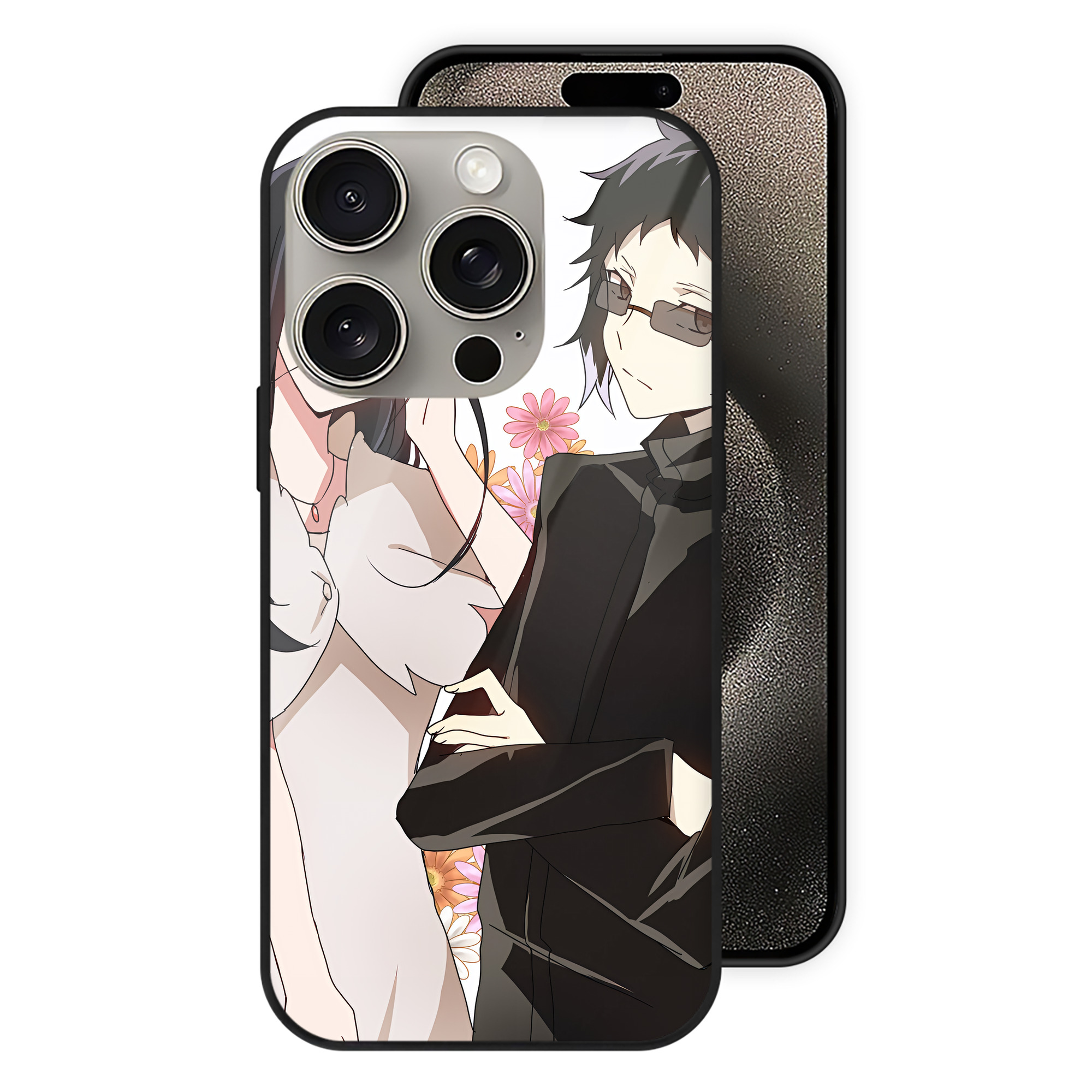 （画像用） 文豪ストレイドッグス Bungo Stray Dogs 【iPhone15Pro対応】スマホケース 耐衝撃＆黄変防止 背面ガラス