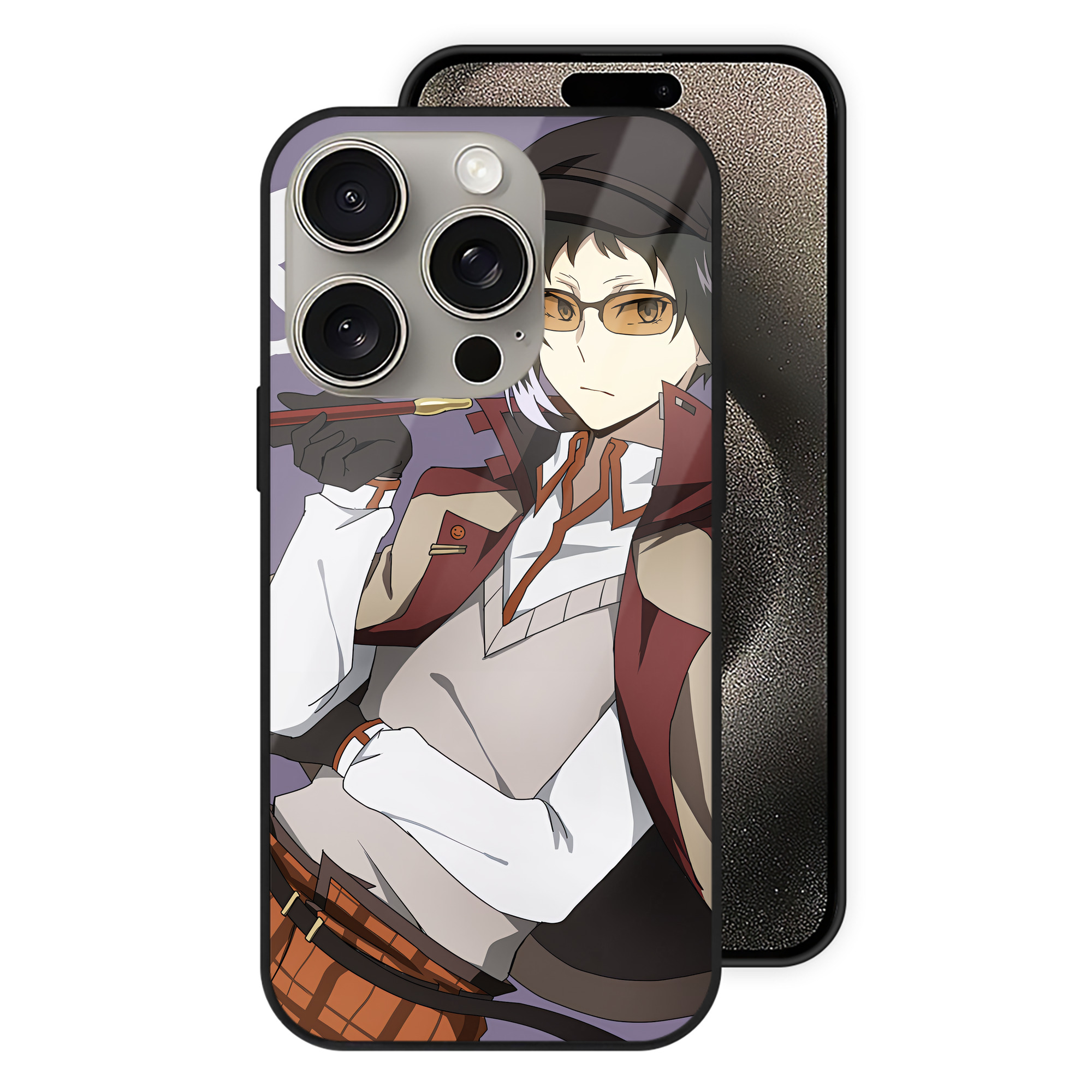 （画像用） 文豪ストレイドッグス Bungo Stray Dogs 【iPhone15Pro対応】スマホケース 耐衝撃＆黄変防止 背面ガラス