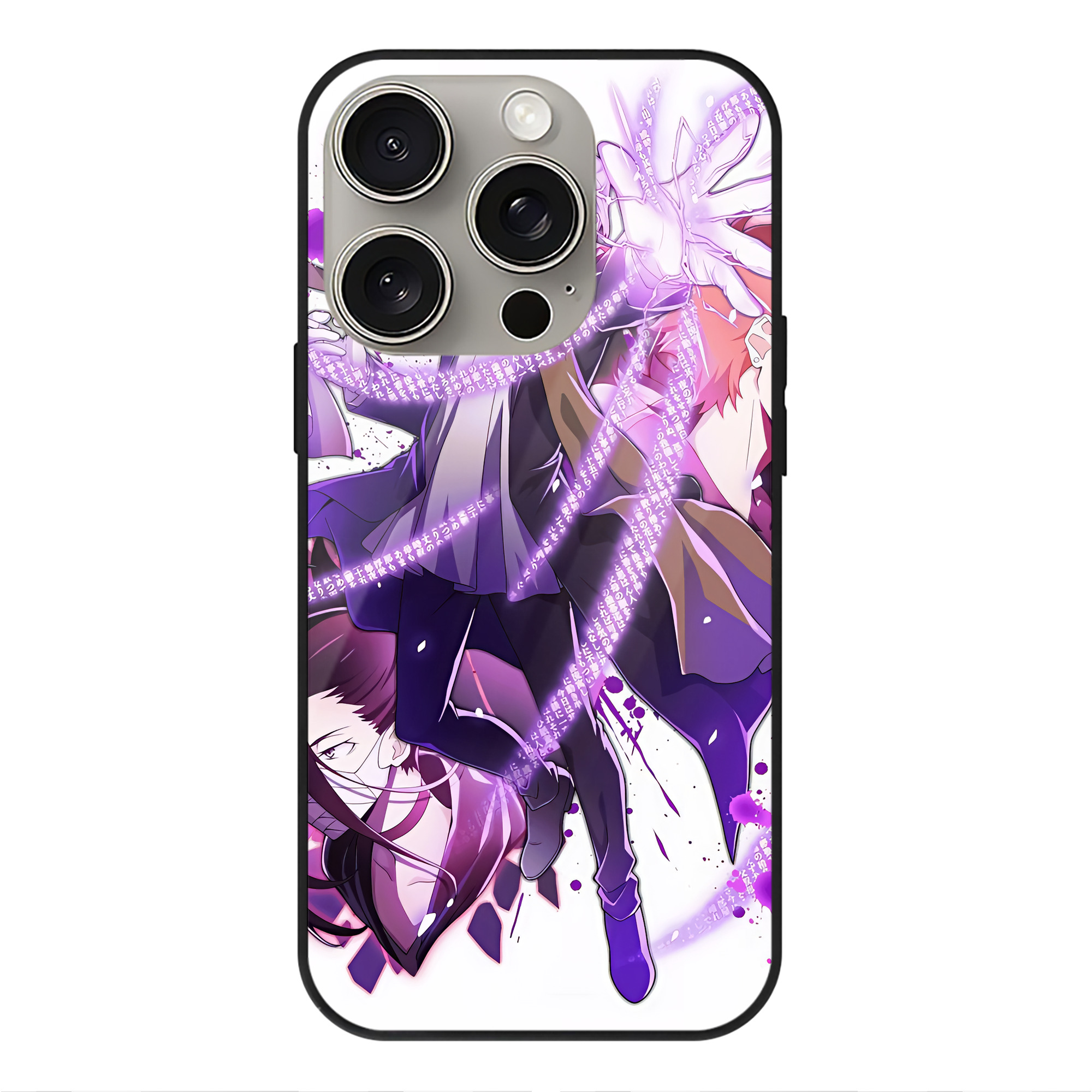 （画像用） 文豪ストレイドッグス Bungo Stray Dogs 【iPhone15Pro対応】スマホケース 耐衝撃＆黄変防止 背面ガラス