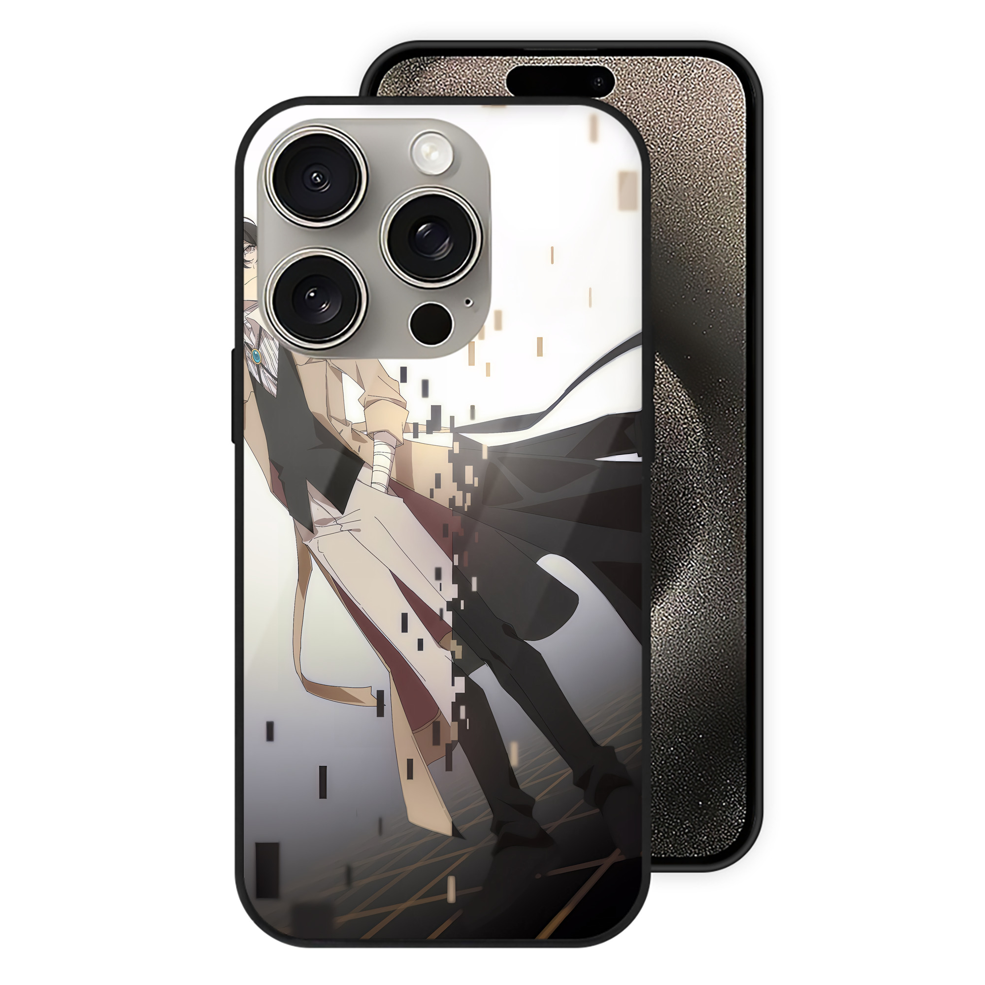 （画像用） 文豪ストレイドッグス Bungo Stray Dogs 【iPhone15Pro対応】スマホケース 耐衝撃＆黄変防止 背面ガラス