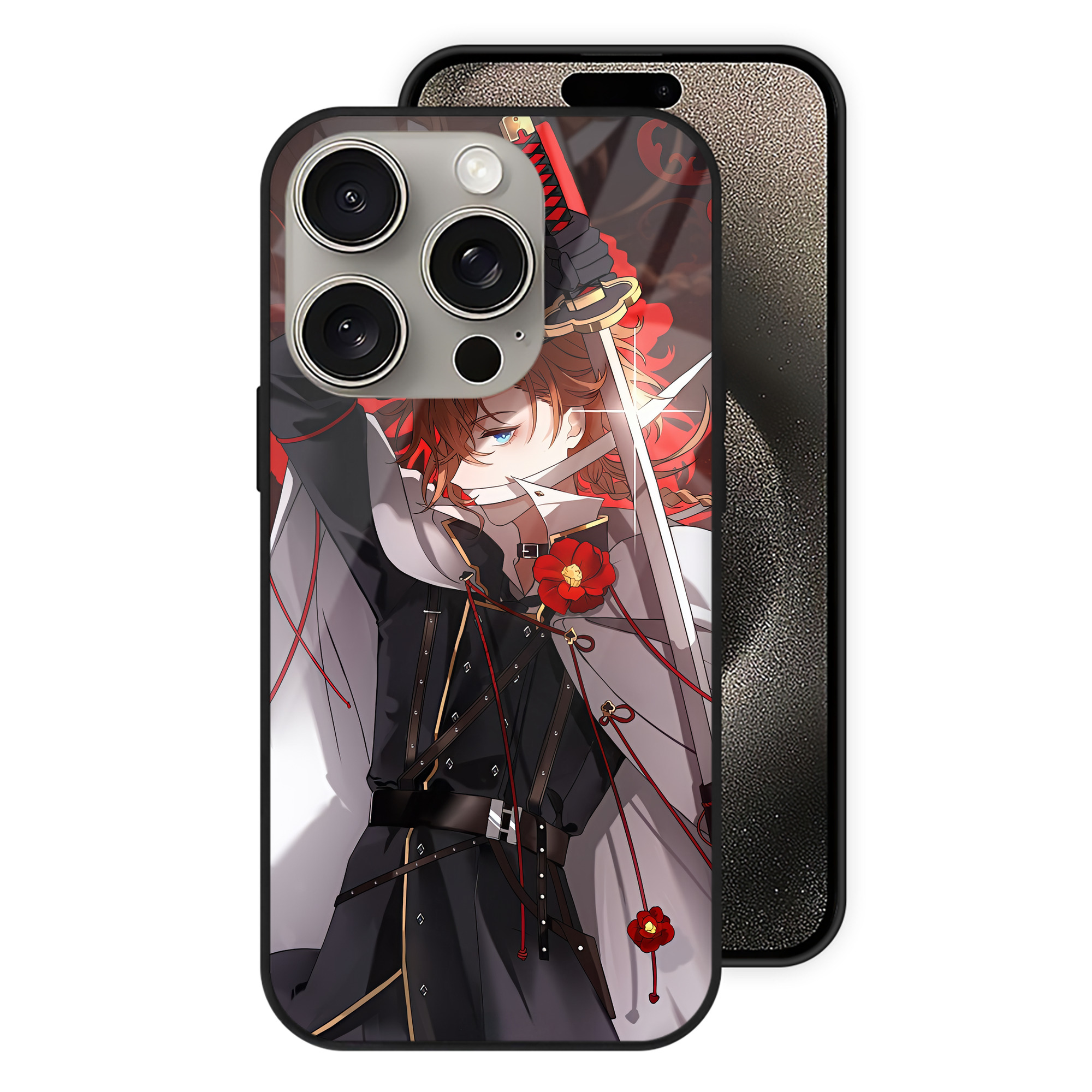 （画像用） 文豪ストレイドッグス Bungo Stray Dogs 【iPhone15Pro対応】スマホケース 耐衝撃＆黄変防止 背面ガラス