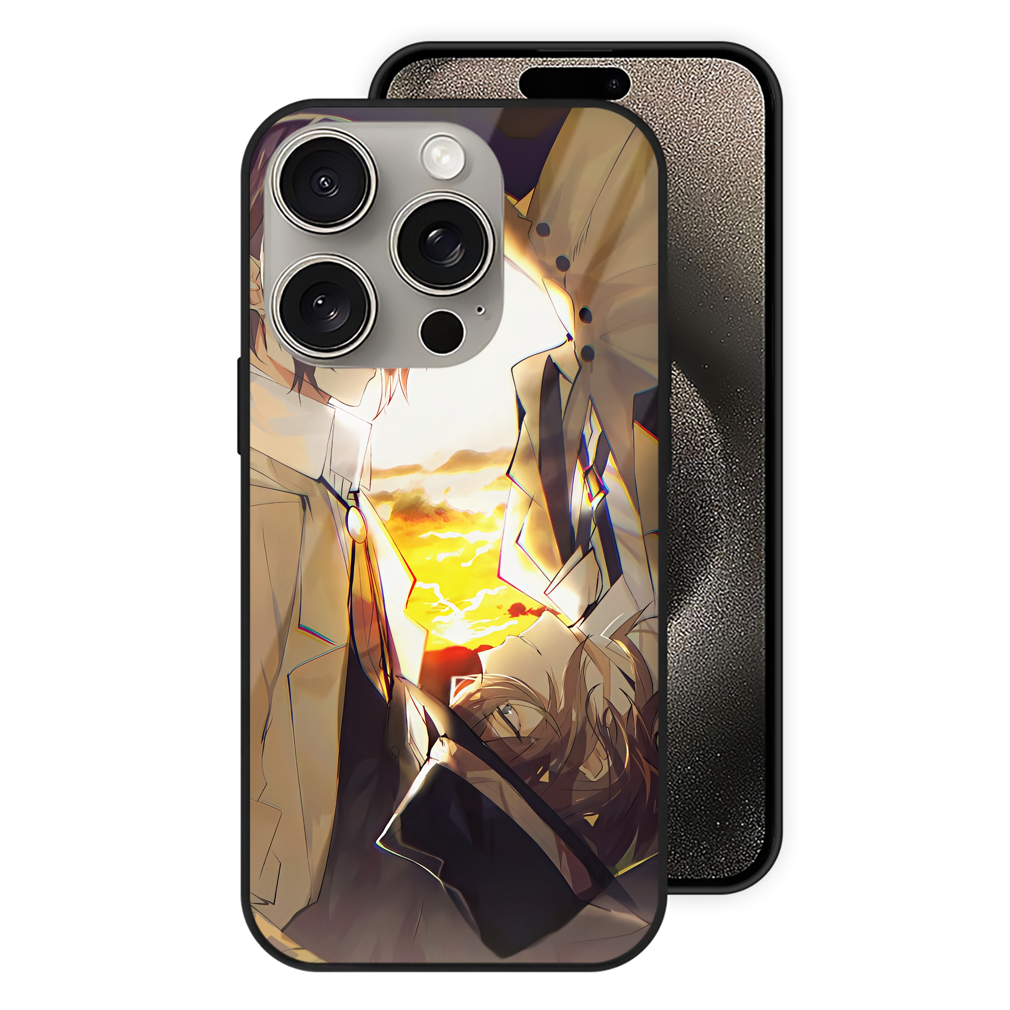 （画像用） 文豪ストレイドッグス Bungo Stray Dogs 【iPhone15Pro対応】スマホケース 耐衝撃＆黄変防止 背面ガラス
