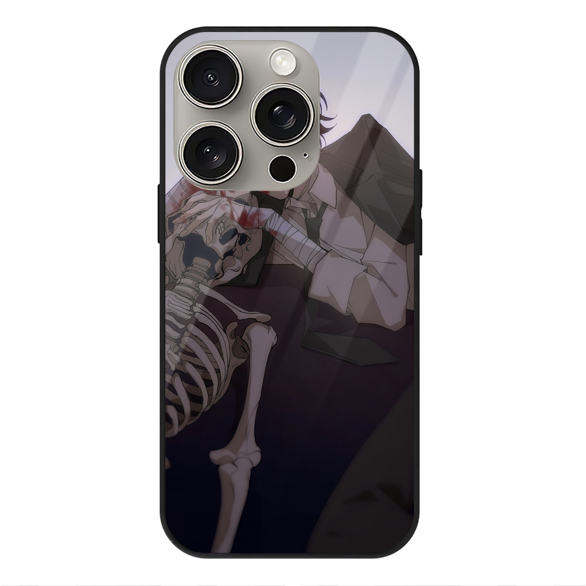 （画像用） 文豪ストレイドッグス Bungo Stray Dogs 【iPhone15Pro対応】スマホケース 耐衝撃＆黄変防止 背面ガラス
