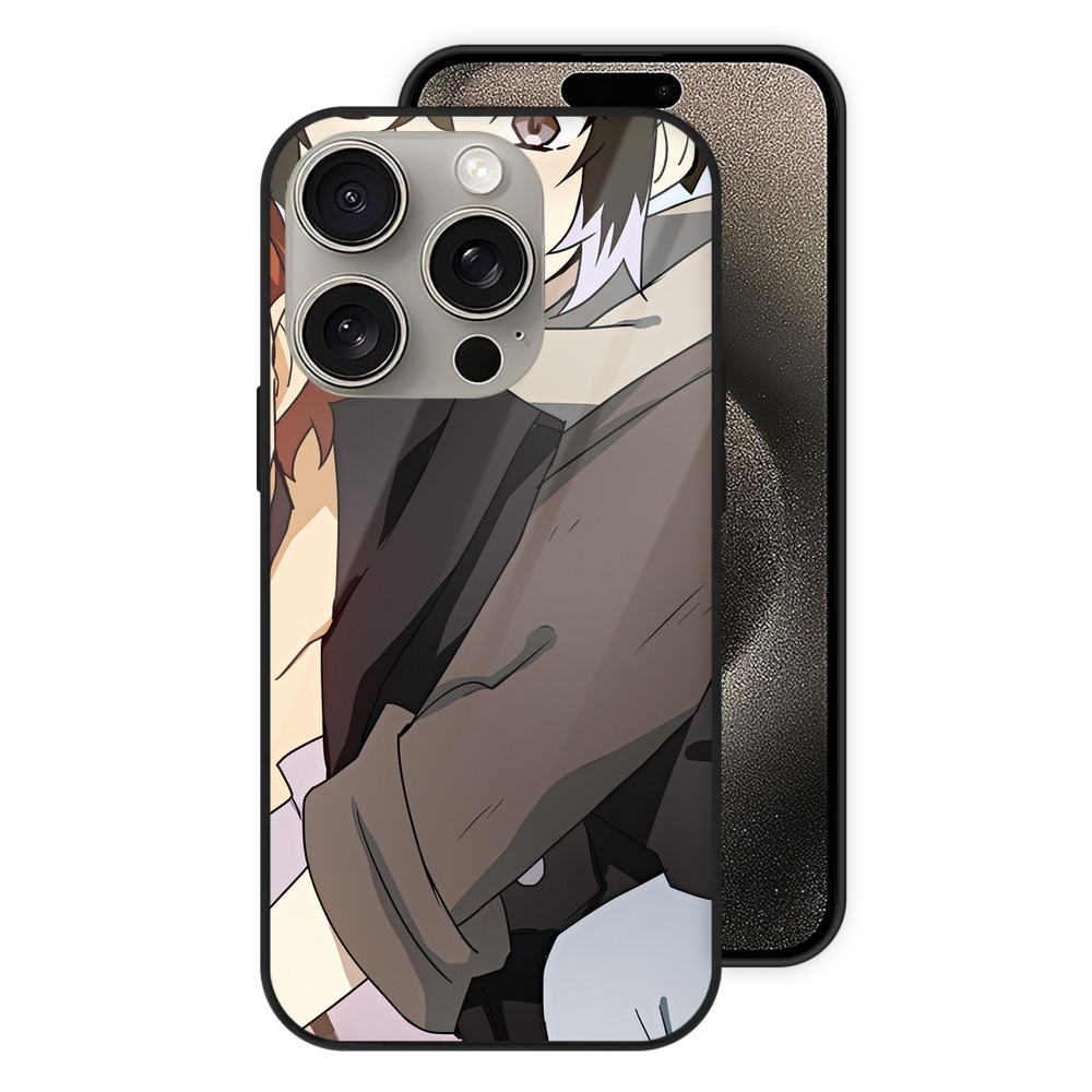 （画像用） 文豪ストレイドッグス Bungo Stray Dogs 【iPhone15Pro対応】スマホケース 耐衝撃＆黄変防止 背面ガラス