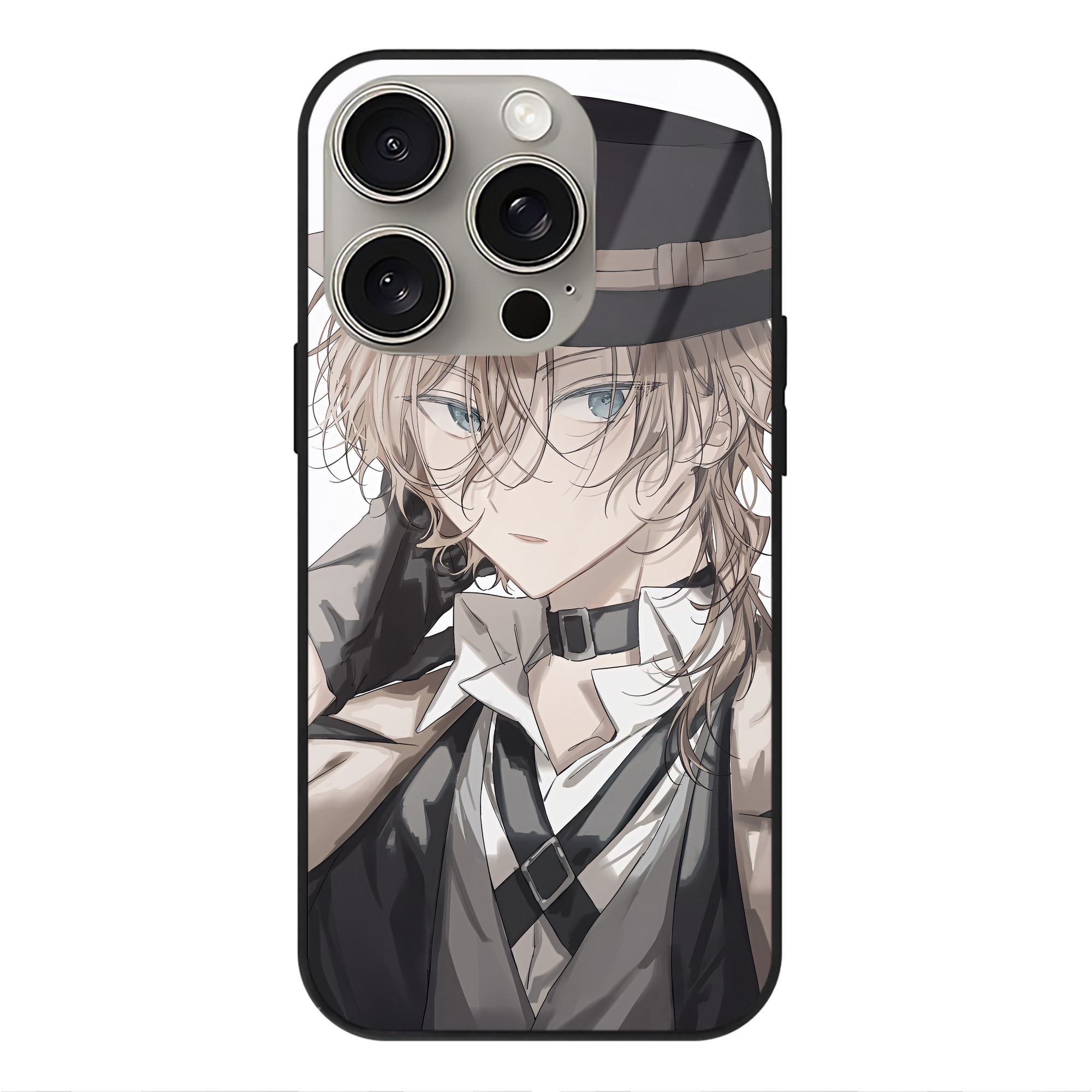 （画像用） 文豪ストレイドッグス Bungo Stray Dogs 【iPhone15Pro対応】スマホケース 耐衝撃＆黄変防止 背面ガラス