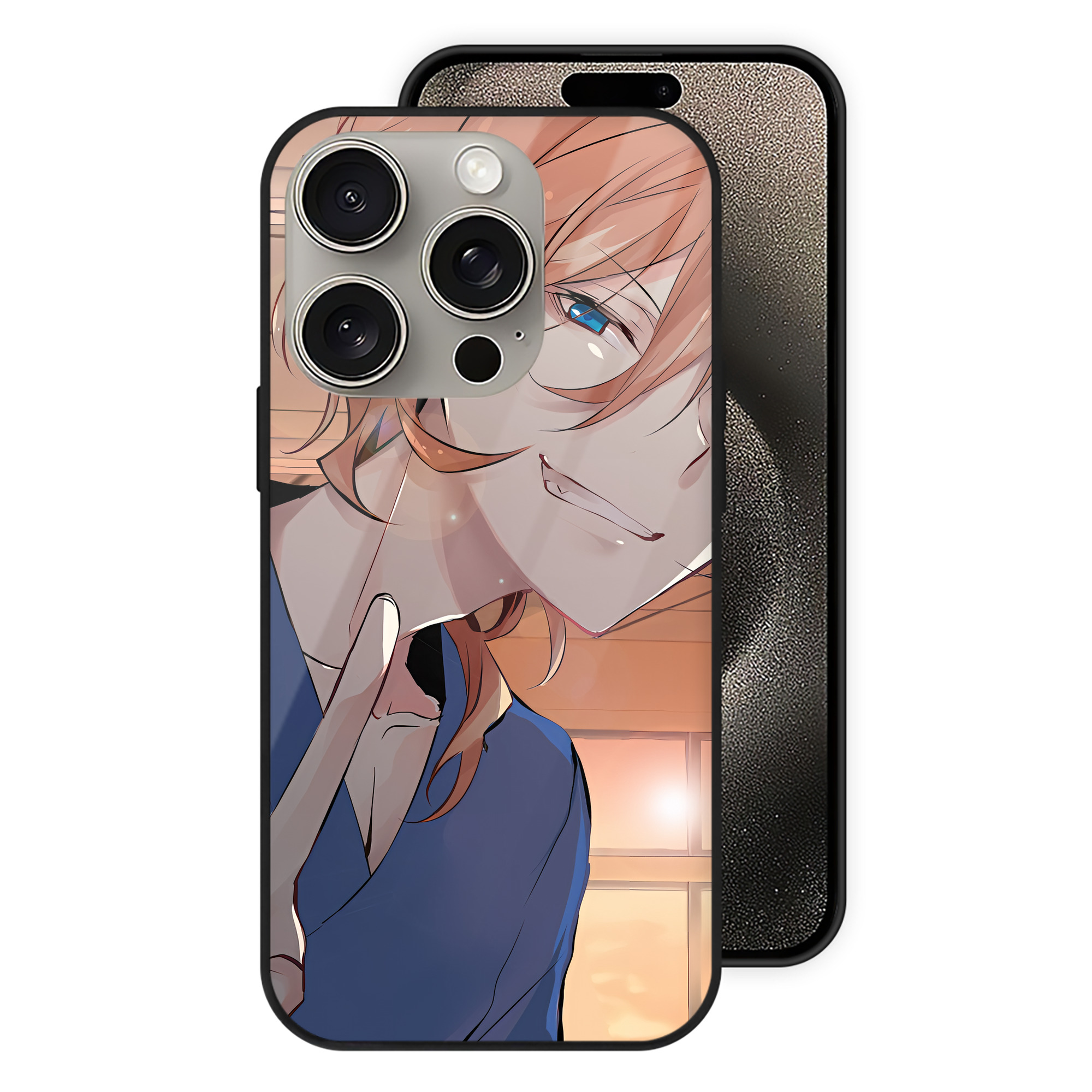 （画像用） 文豪ストレイドッグス Bungo Stray Dogs 【iPhone15Pro対応】スマホケース 耐衝撃＆黄変防止 背面ガラス