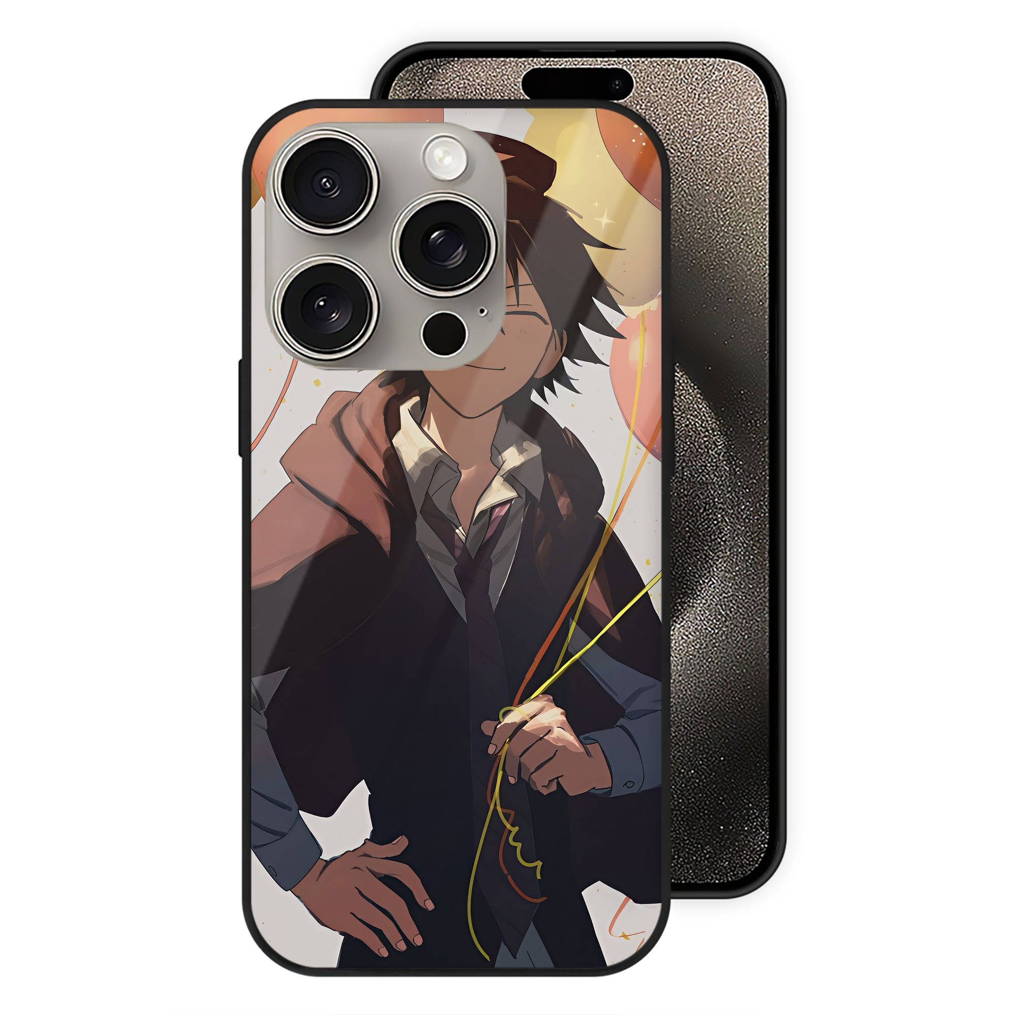 （画像用） 文豪ストレイドッグス Bungo Stray Dogs 【iPhone15Pro対応】スマホケース 耐衝撃＆黄変防止 背面ガラス