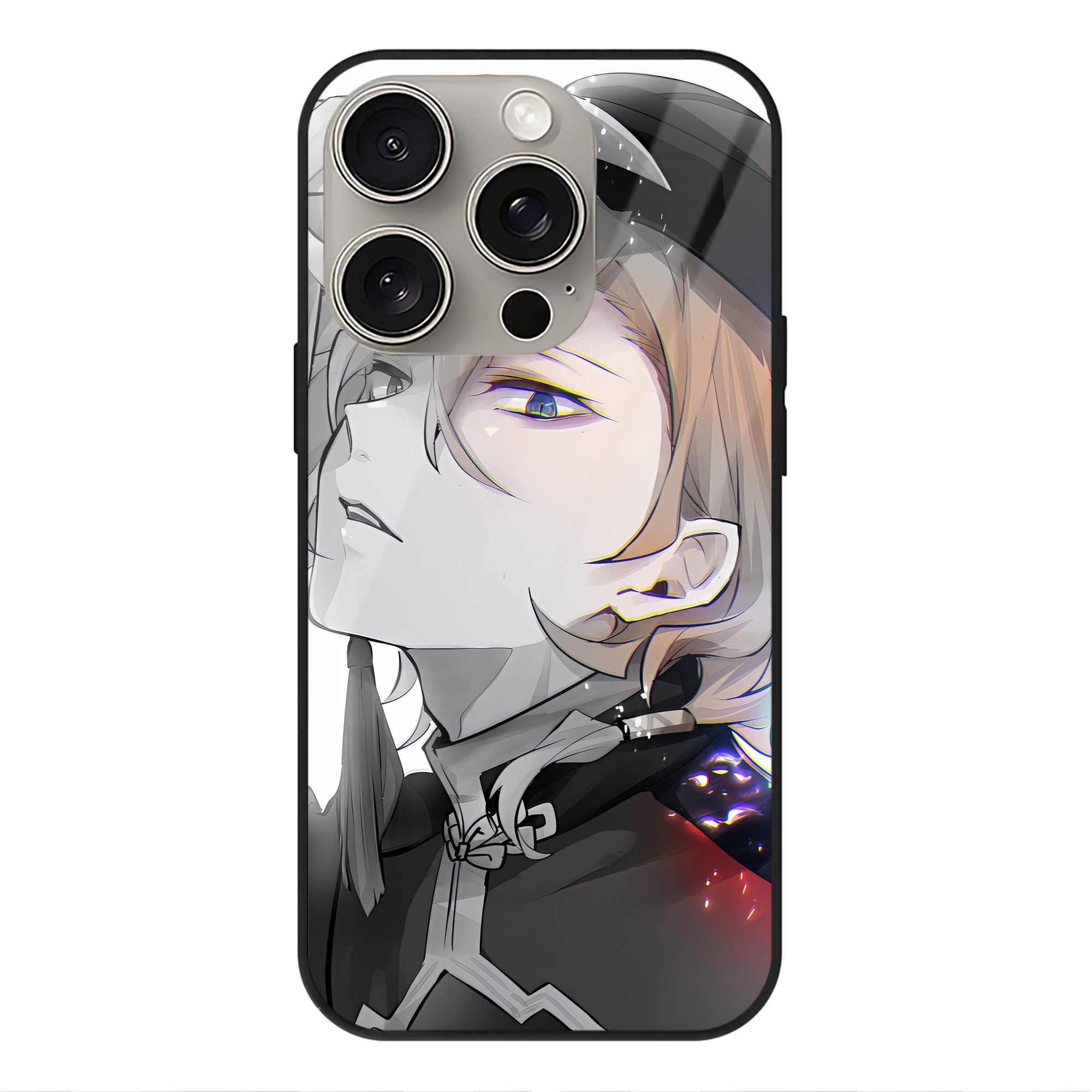 （画像用） 文豪ストレイドッグス Bungo Stray Dogs 【iPhone15Pro対応】スマホケース 耐衝撃＆黄変防止 背面ガラス