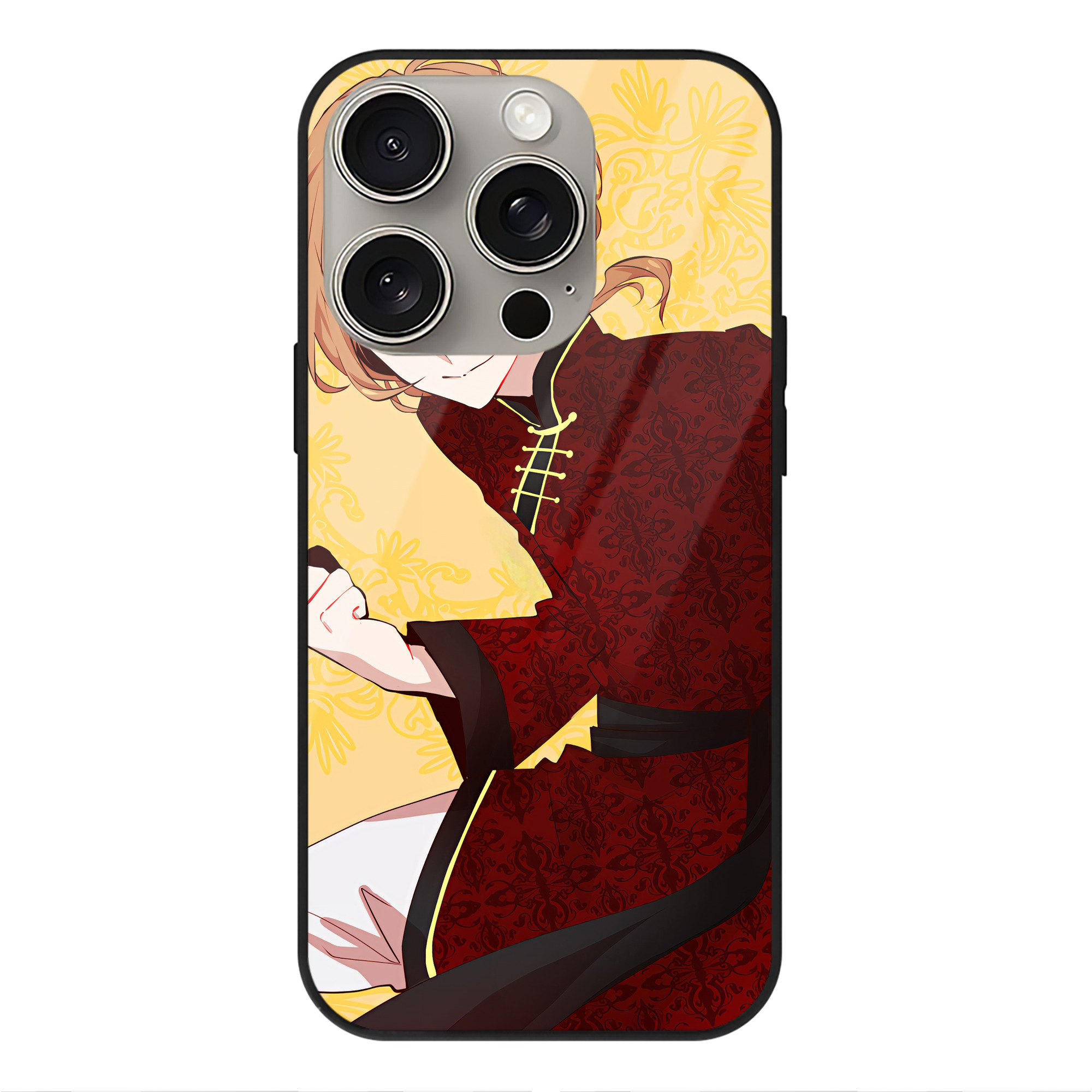 （画像用） 文豪ストレイドッグス Bungo Stray Dogs 【iPhone15Pro対応】スマホケース 耐衝撃＆黄変防止 背面ガラス