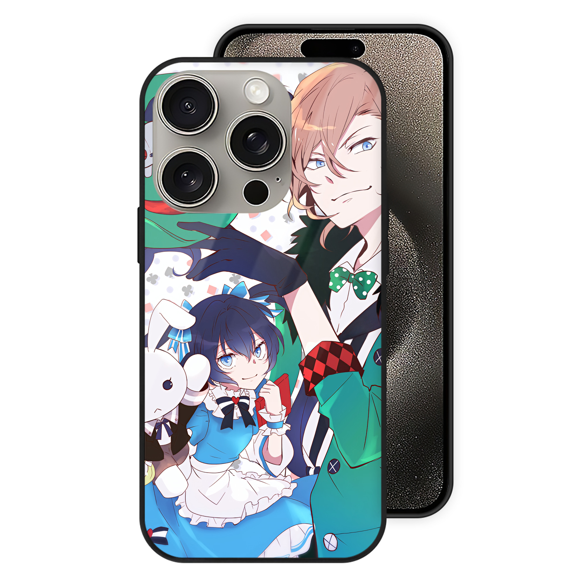 （画像用） 文豪ストレイドッグス Bungo Stray Dogs 【iPhone15Pro対応】スマホケース 耐衝撃＆黄変防止 背面ガラス