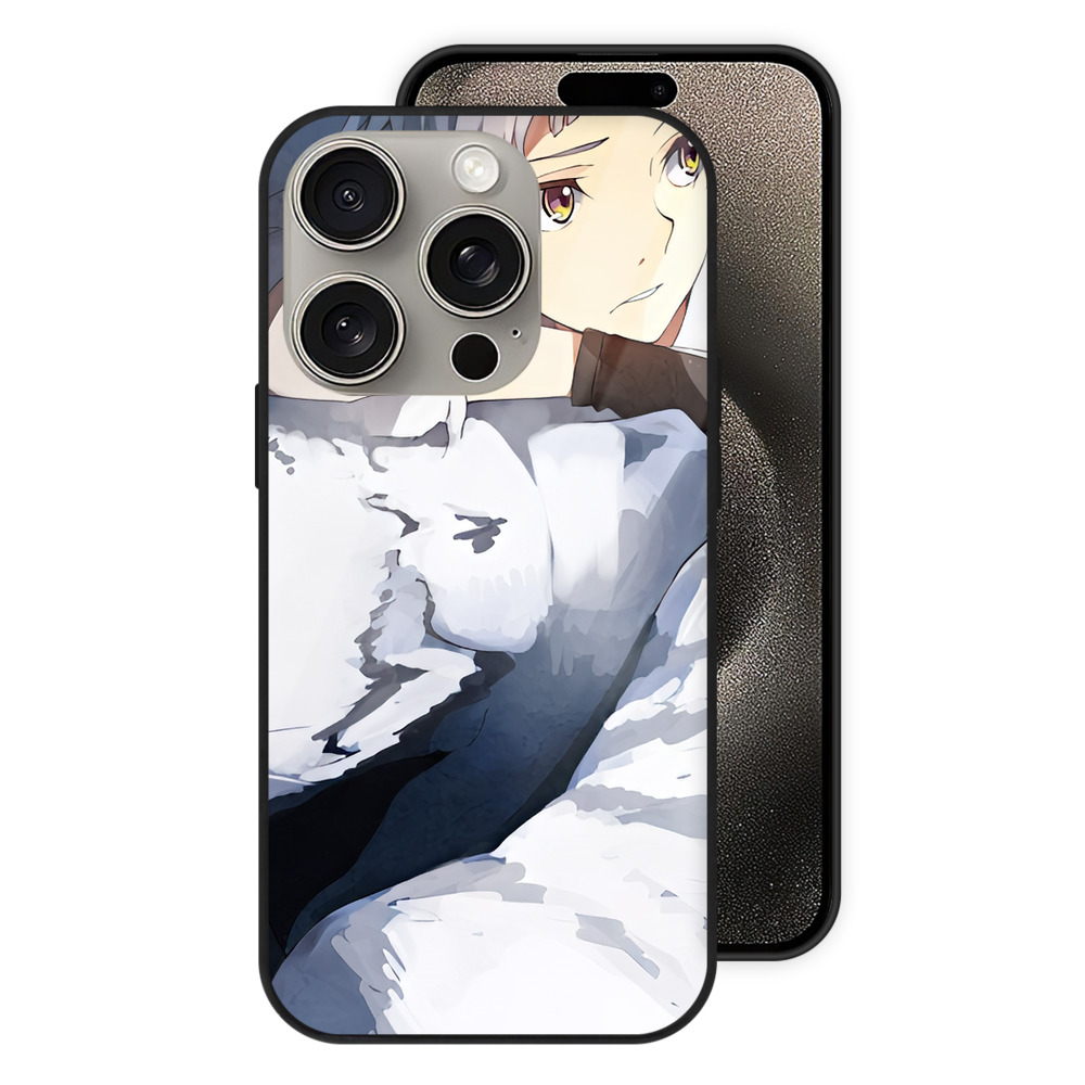 （画像用） 文豪ストレイドッグス Bungo Stray Dogs 【iPhone15Pro対応】スマホケース 耐衝撃＆黄変防止 背面ガラス