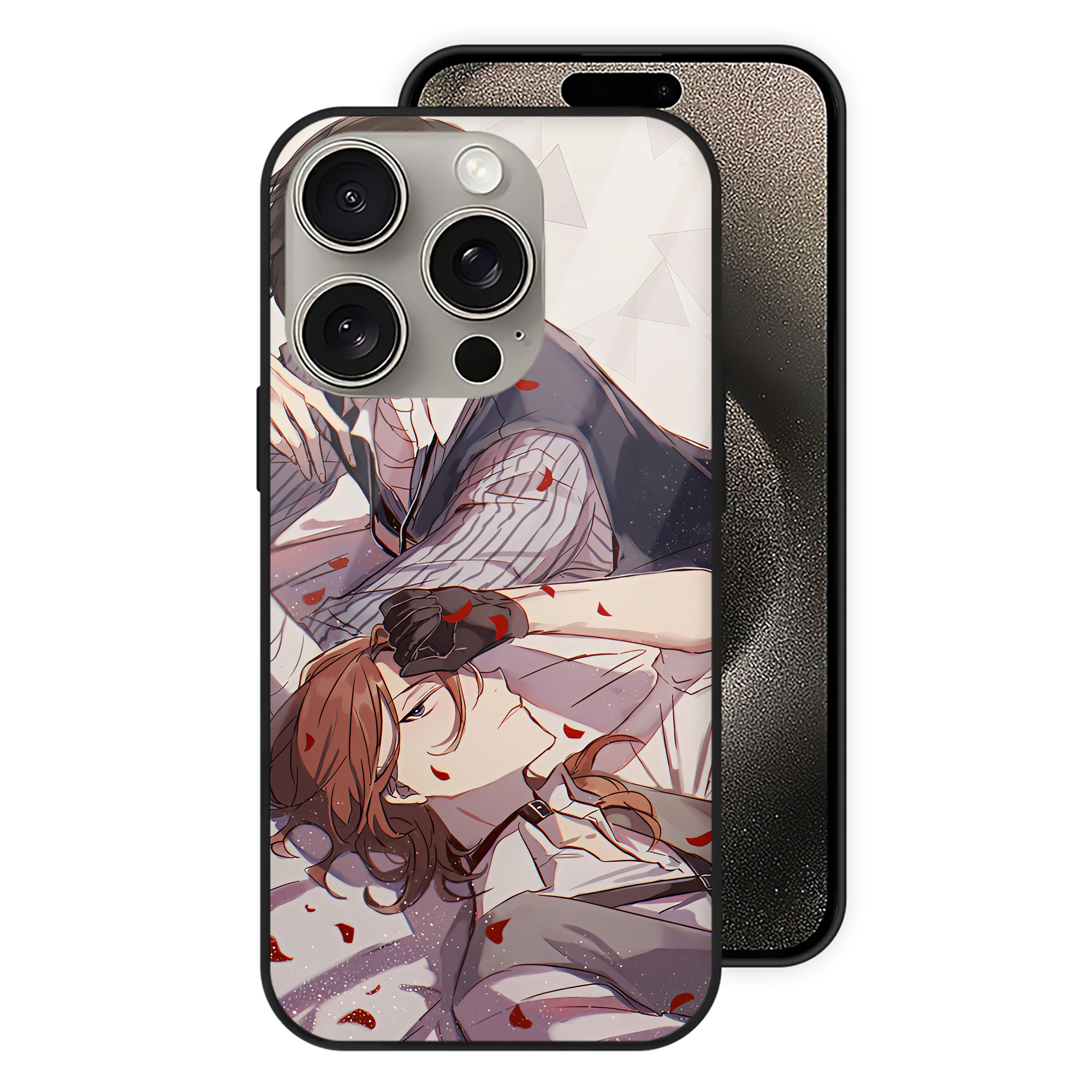 （画像用） 文豪ストレイドッグス Bungo Stray Dogs 【iPhone15Pro対応】スマホケース 耐衝撃＆黄変防止 背面ガラス