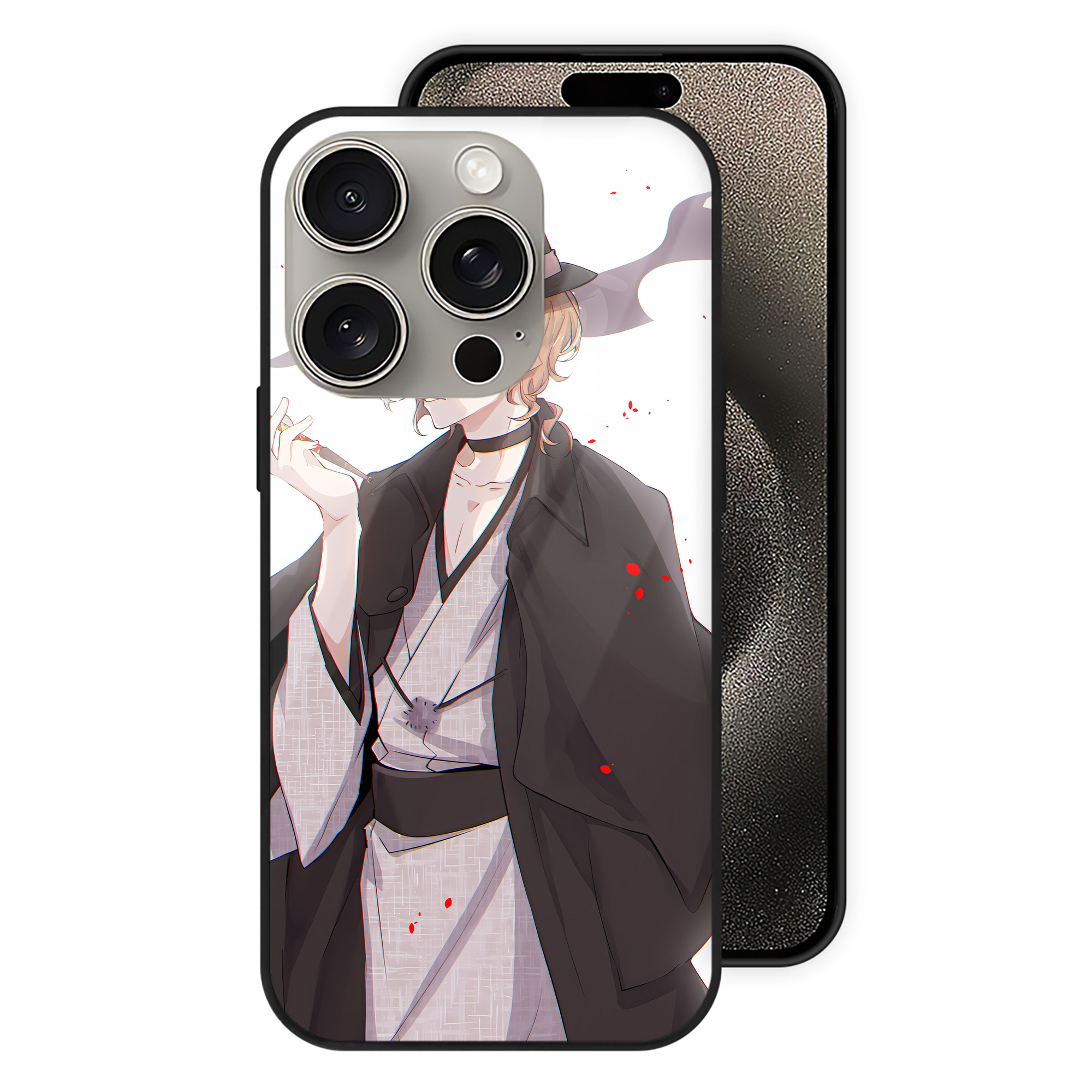 （画像用） 文豪ストレイドッグス Bungo Stray Dogs 【iPhone15Pro対応】スマホケース 耐衝撃＆黄変防止 背面ガラス