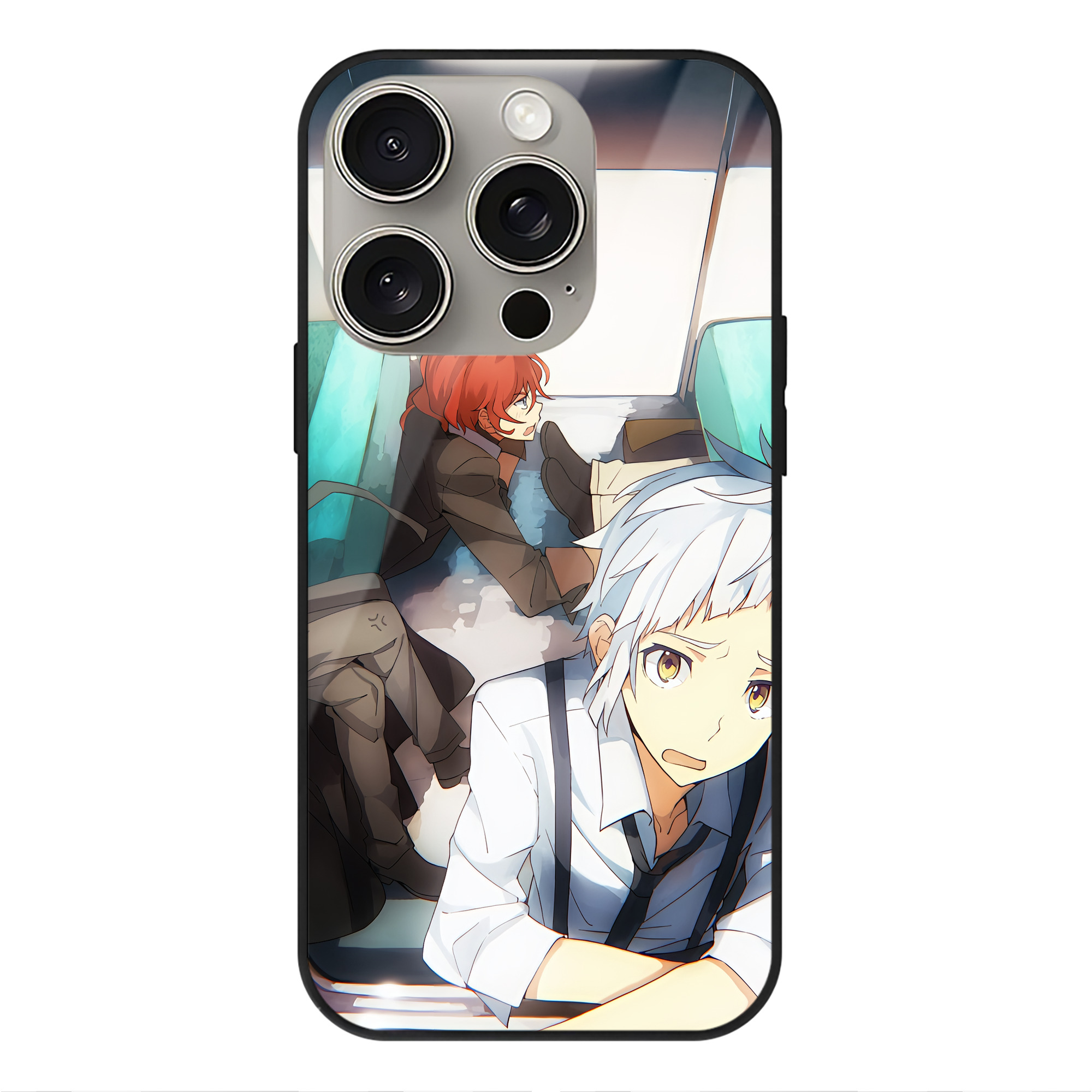 （画像用） 文豪ストレイドッグス Bungo Stray Dogs 【iPhone15Pro対応】スマホケース 耐衝撃＆黄変防止 背面ガラス