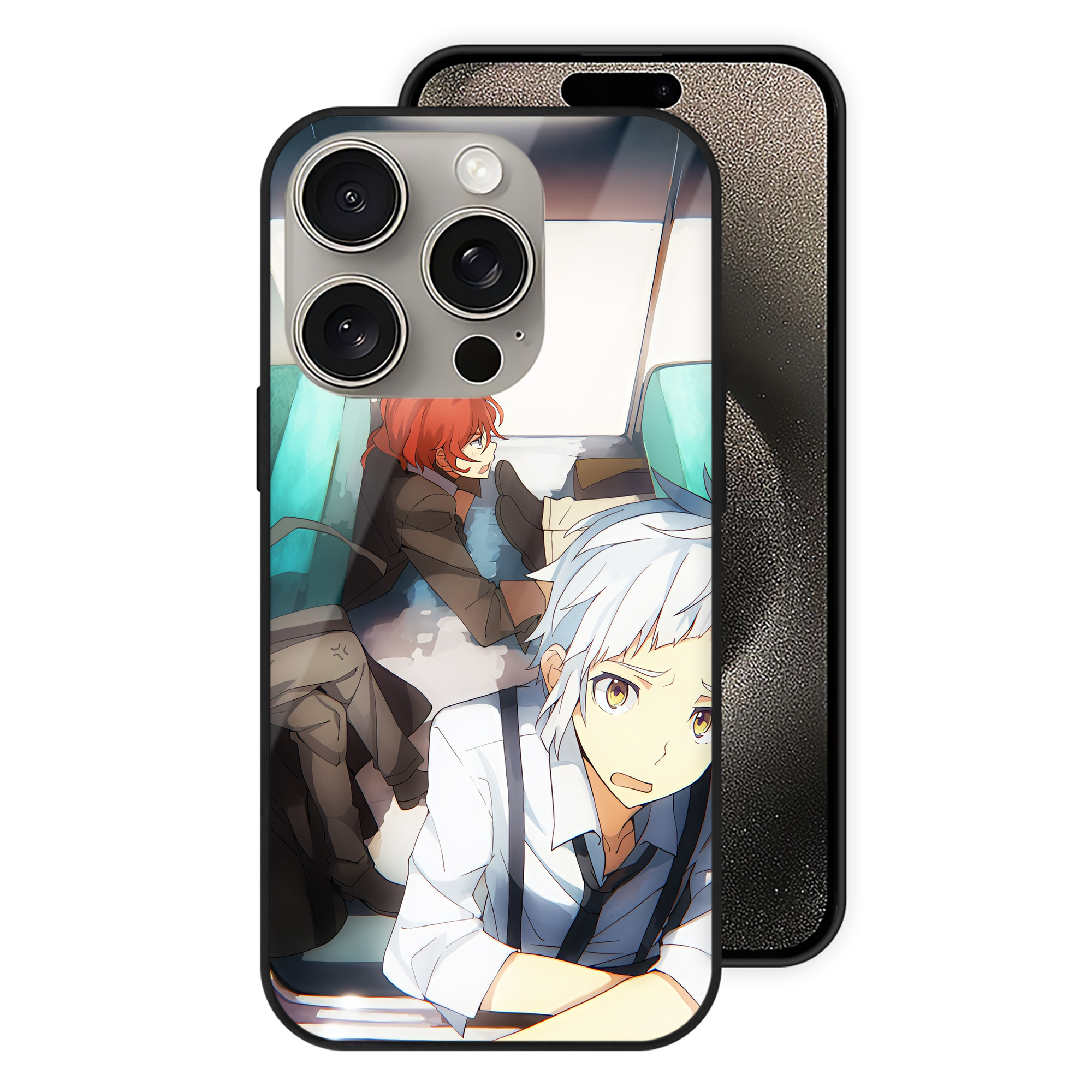 （画像用） 文豪ストレイドッグス Bungo Stray Dogs 【iPhone15Pro対応】スマホケース 耐衝撃＆黄変防止 背面ガラス
