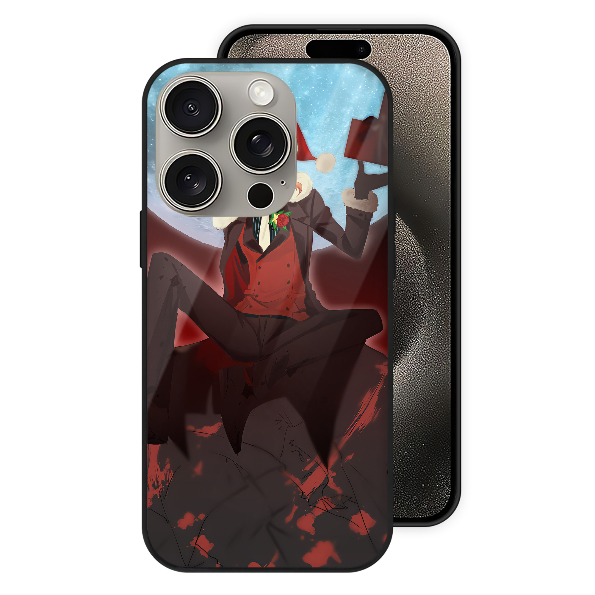 （画像用） 文豪ストレイドッグス Bungo Stray Dogs 【iPhone15Pro対応】スマホケース 耐衝撃＆黄変防止 背面ガラス