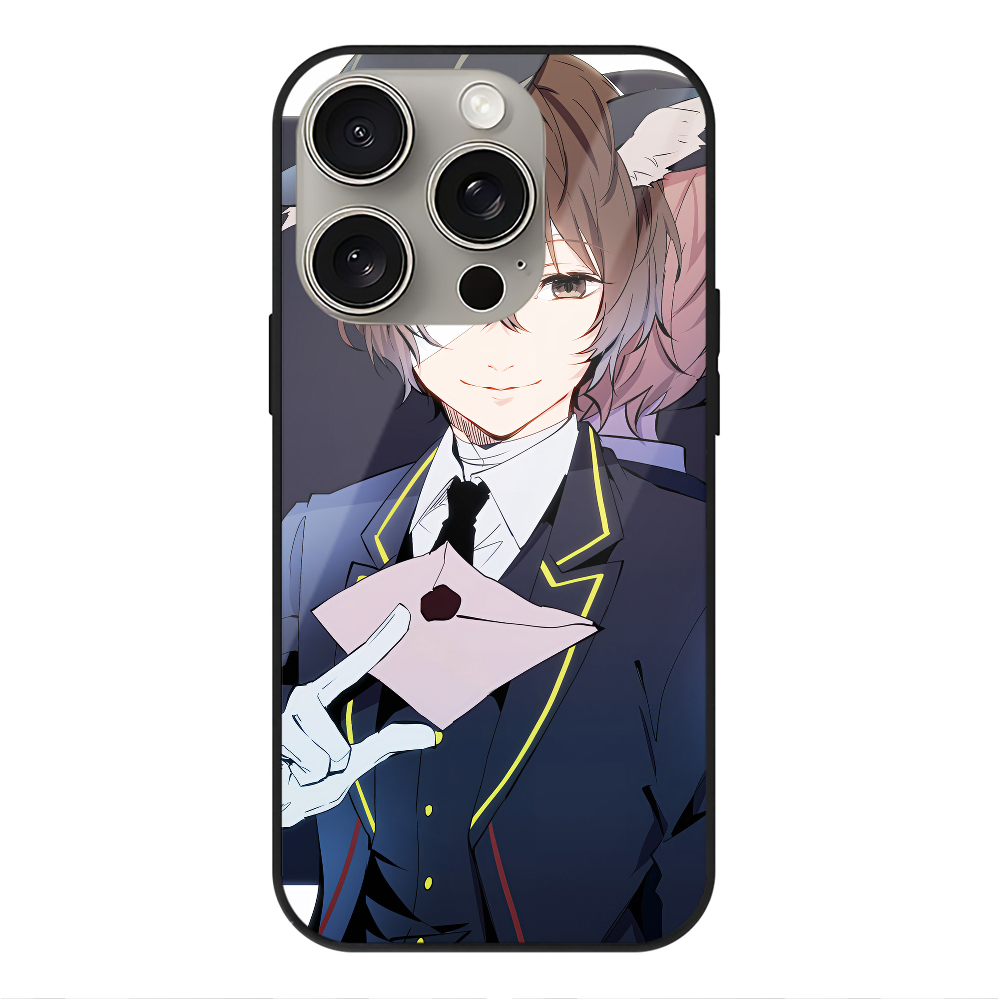 （画像用） 文豪ストレイドッグス Bungo Stray Dogs 【iPhone15Pro対応】スマホケース 耐衝撃＆黄変防止 背面ガラス