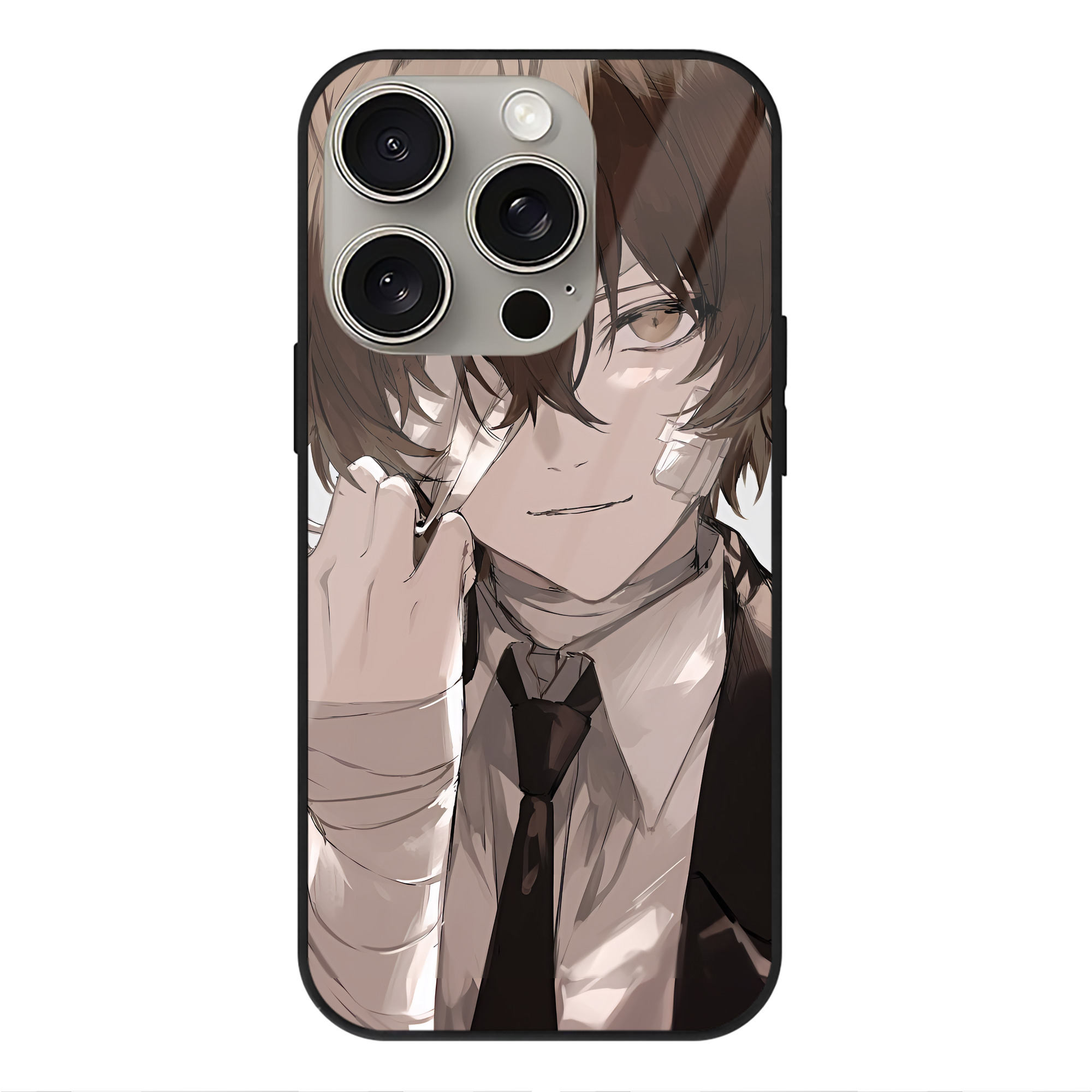 （画像用） 文豪ストレイドッグス Bungo Stray Dogs 【iPhone15Pro対応】スマホケース 耐衝撃＆黄変防止 背面ガラス