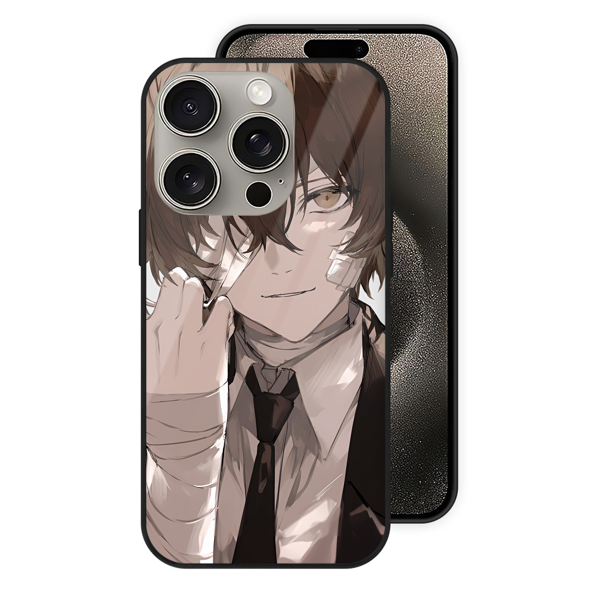 （画像用） 文豪ストレイドッグス Bungo Stray Dogs 【iPhone15Pro対応】スマホケース 耐衝撃＆黄変防止 背面ガラス