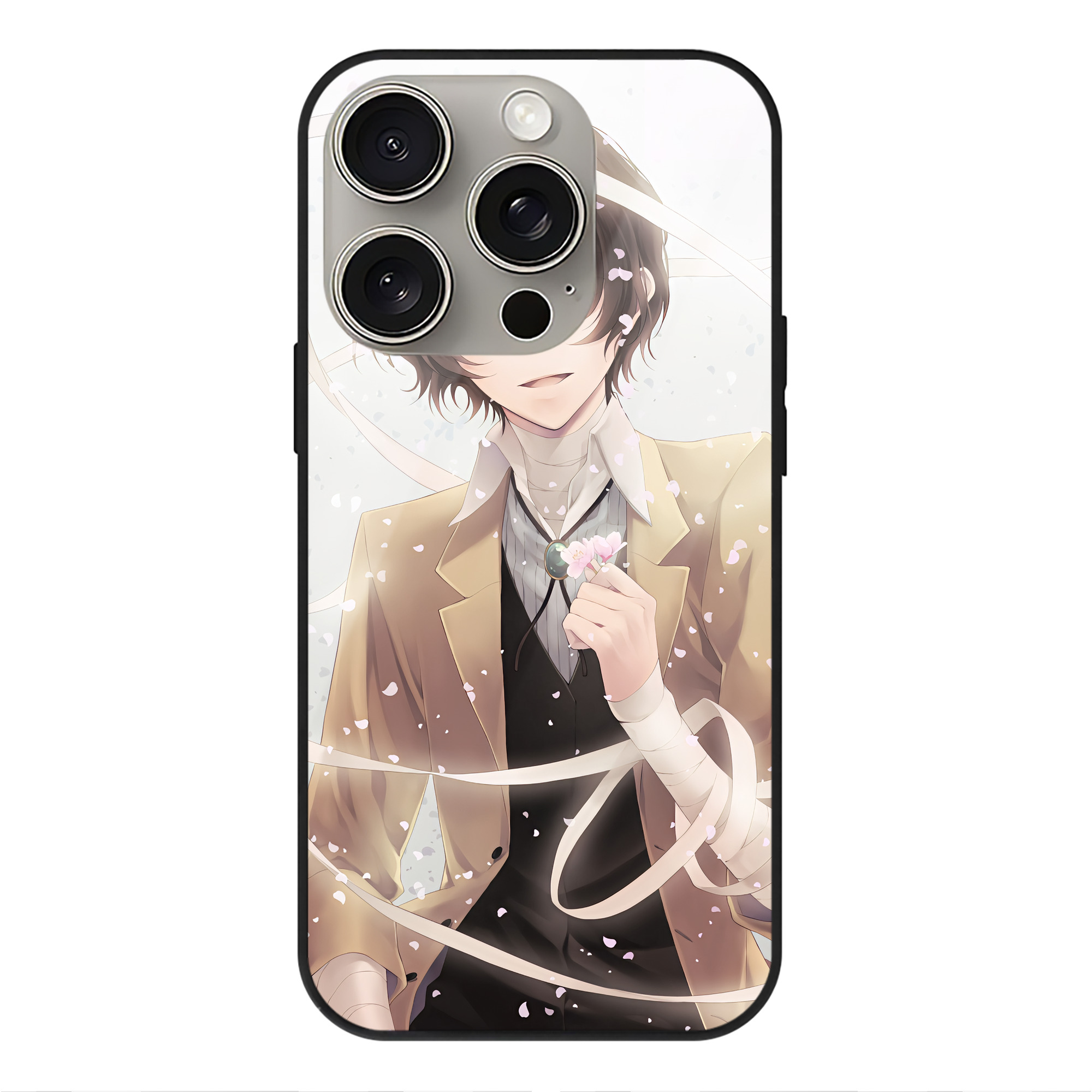 （画像用） 文豪ストレイドッグス Bungo Stray Dogs 【iPhone15Pro対応】スマホケース 耐衝撃＆黄変防止 背面ガラス