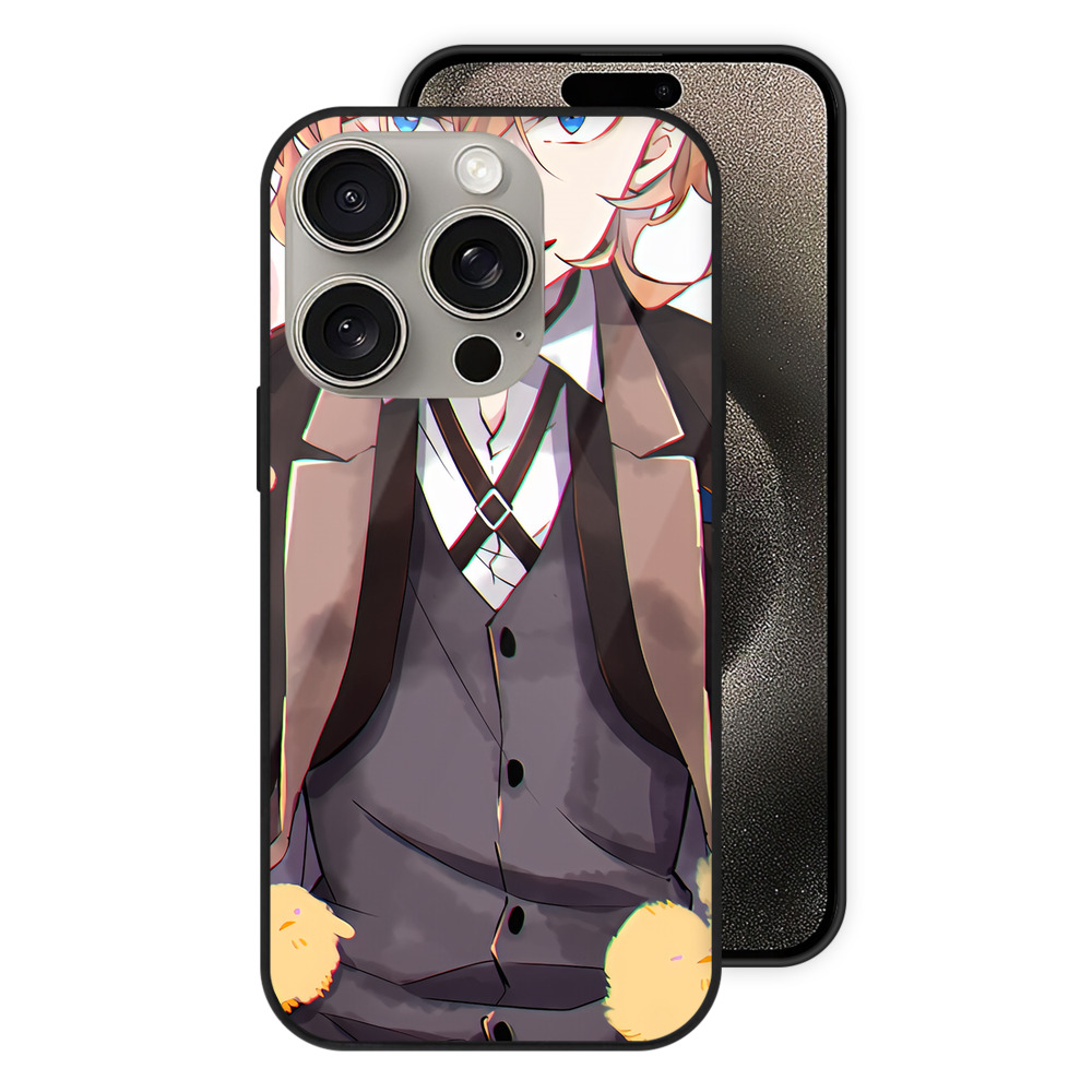 （画像用） 文豪ストレイドッグス Bungo Stray Dogs 【iPhone15Pro対応】スマホケース 耐衝撃＆黄変防止 背面ガラス
