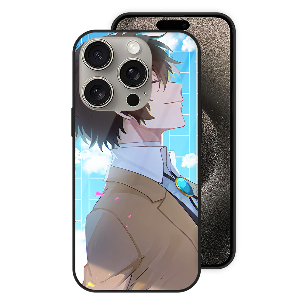 （画像用） 文豪ストレイドッグス Bungo Stray Dogs 【iPhone15Pro対応】スマホケース 耐衝撃＆黄変防止 背面ガラス