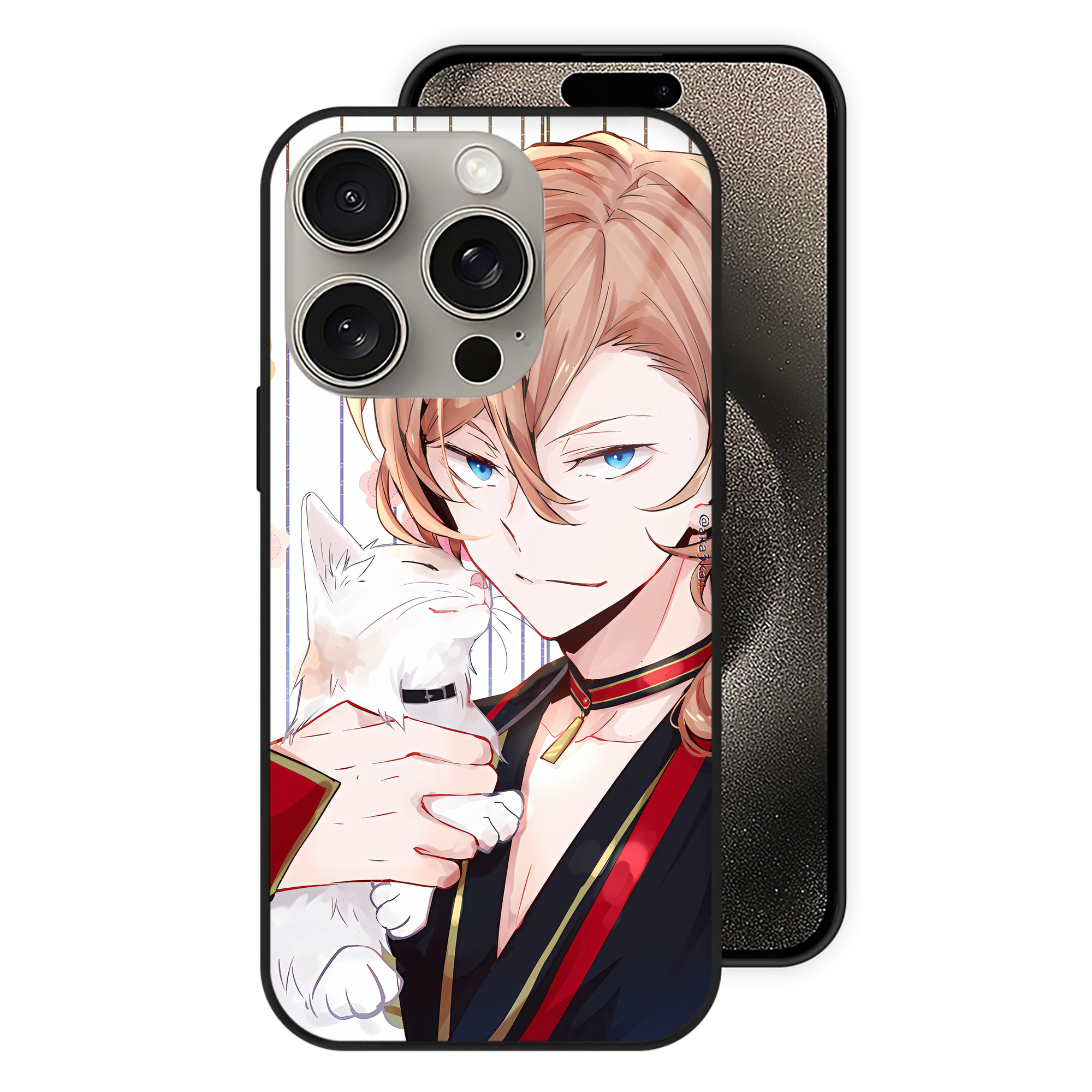 （画像用） 文豪ストレイドッグス Bungo Stray Dogs 【iPhone15Pro対応】スマホケース 耐衝撃＆黄変防止 背面ガラス