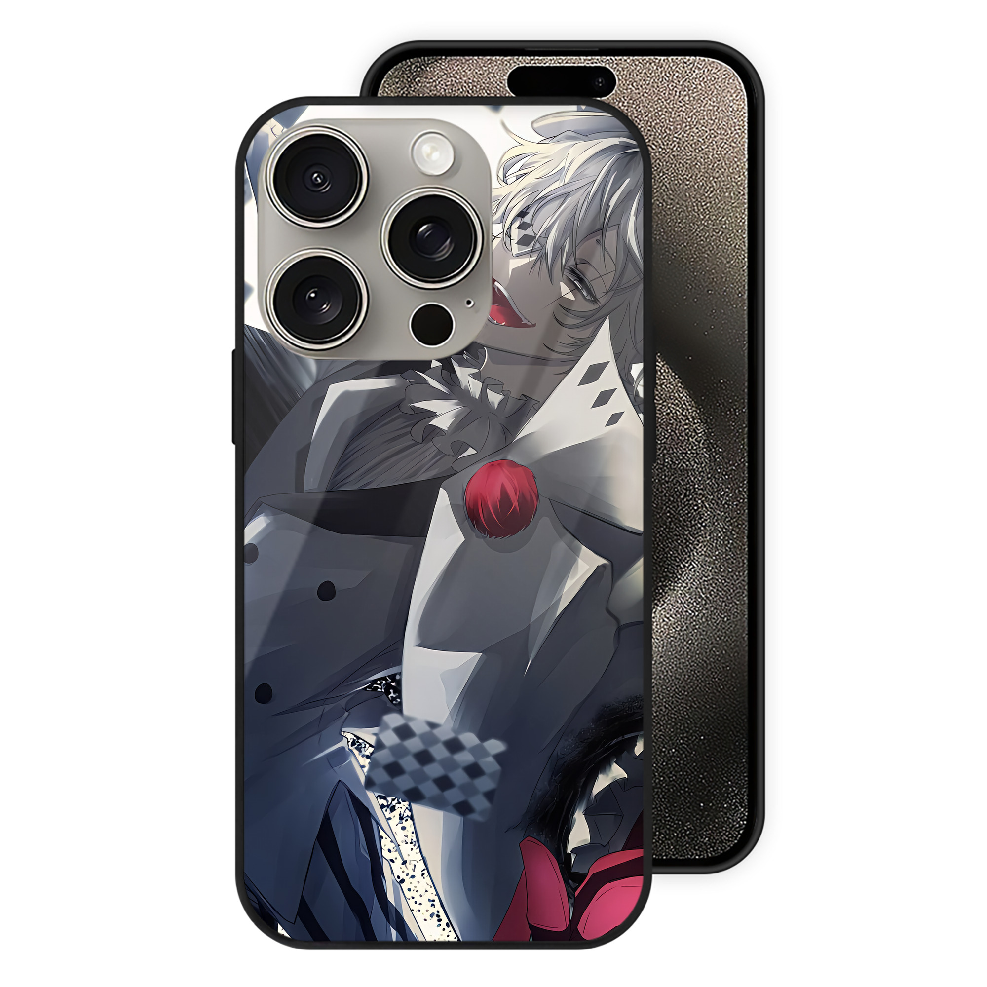 （画像用） 文豪ストレイドッグス Bungo Stray Dogs 【iPhone15Pro対応】スマホケース 耐衝撃＆黄変防止 背面ガラス