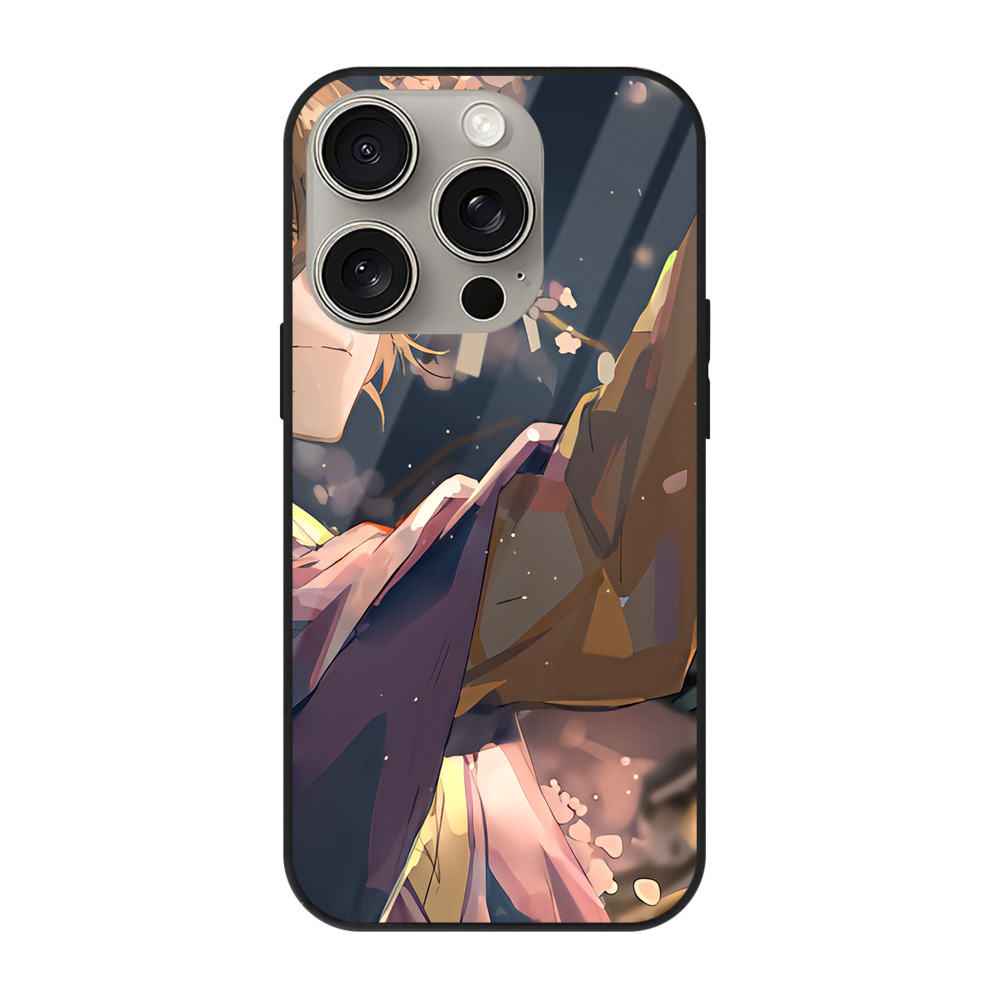 （画像用） 文豪ストレイドッグス Bungo Stray Dogs 【iPhone15Pro対応】スマホケース 耐衝撃＆黄変防止 背面ガラス